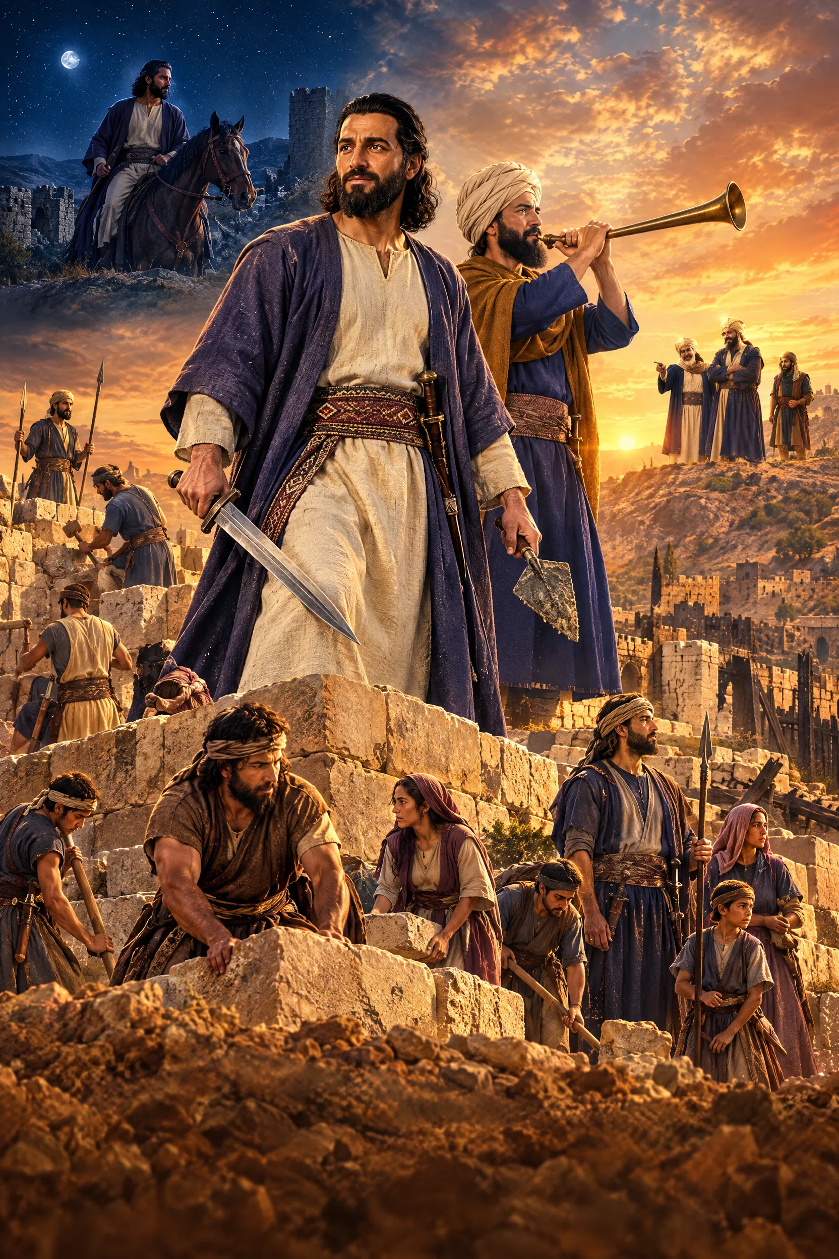Nehemiah Rebuilds the Walls of Jerusalem