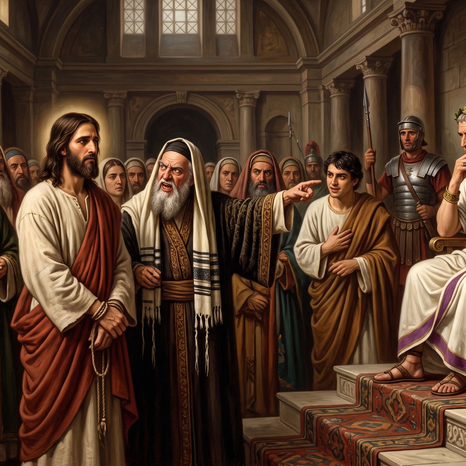 The Silent Trial Before Pilate