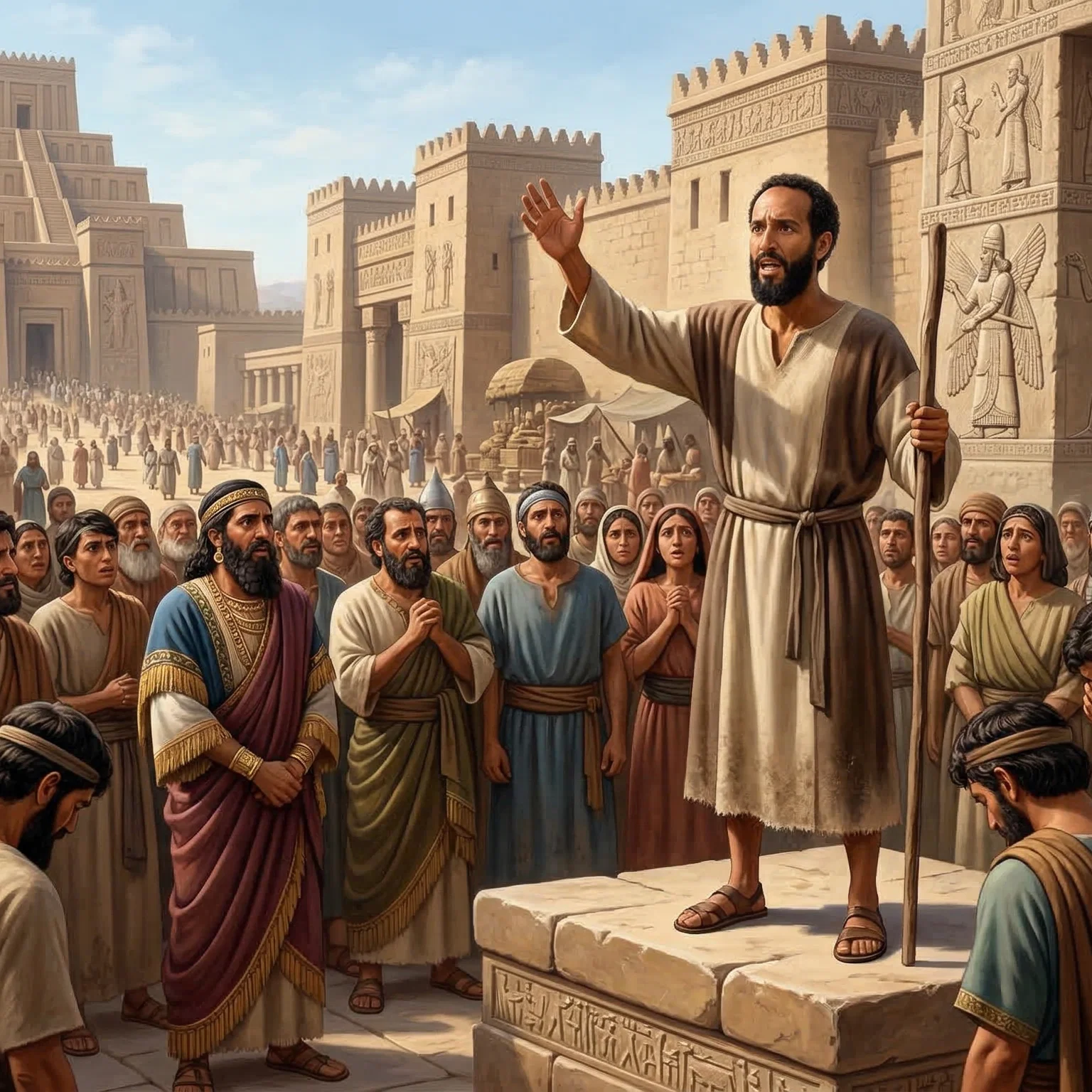 Jonah's Prophecy in Nineveh