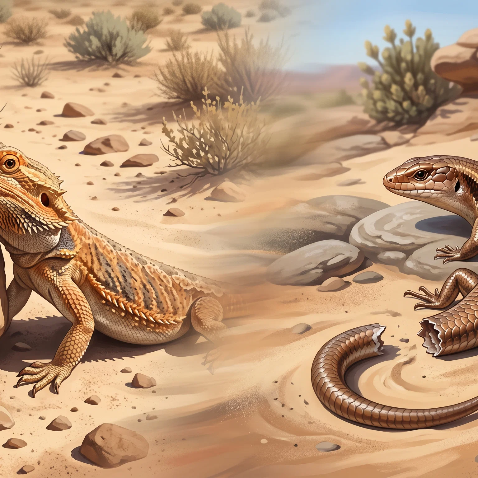 Desert Survivors in Divine Light