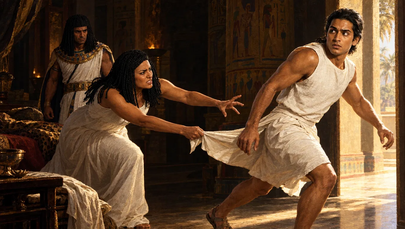 Joseph Flees From Potiphar's Wife