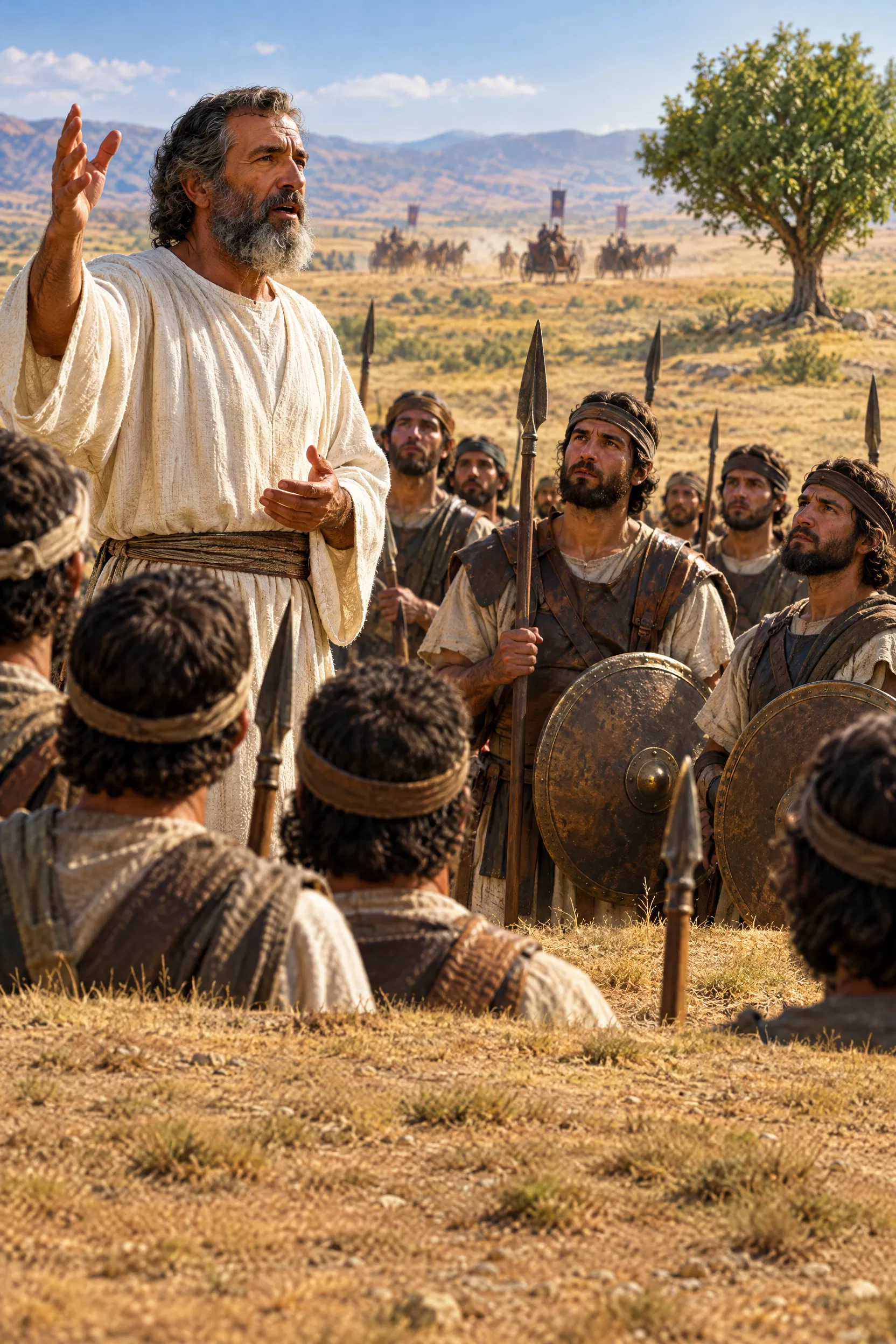 A Priest Encourages Israel's Soldiers Before Battle