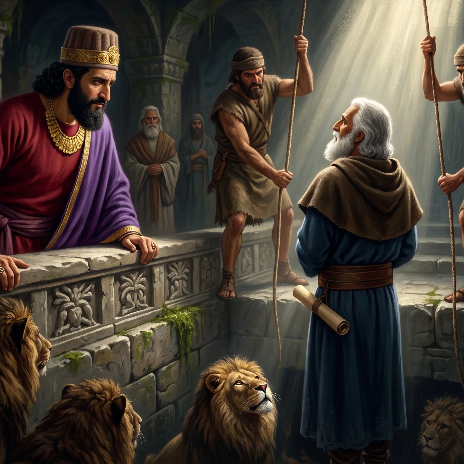 Faithful Prophet Amidst the Lions Den