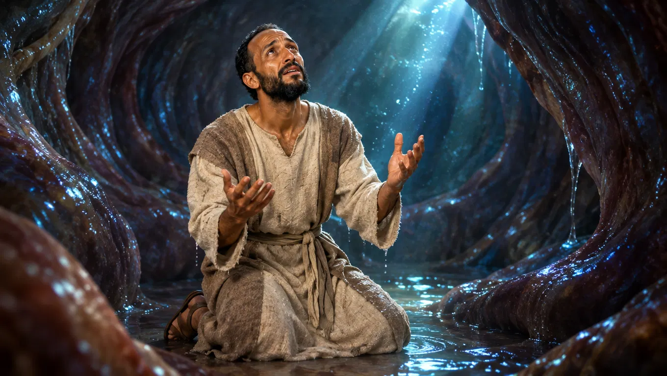 Jonah Praying Inside the Great Fish