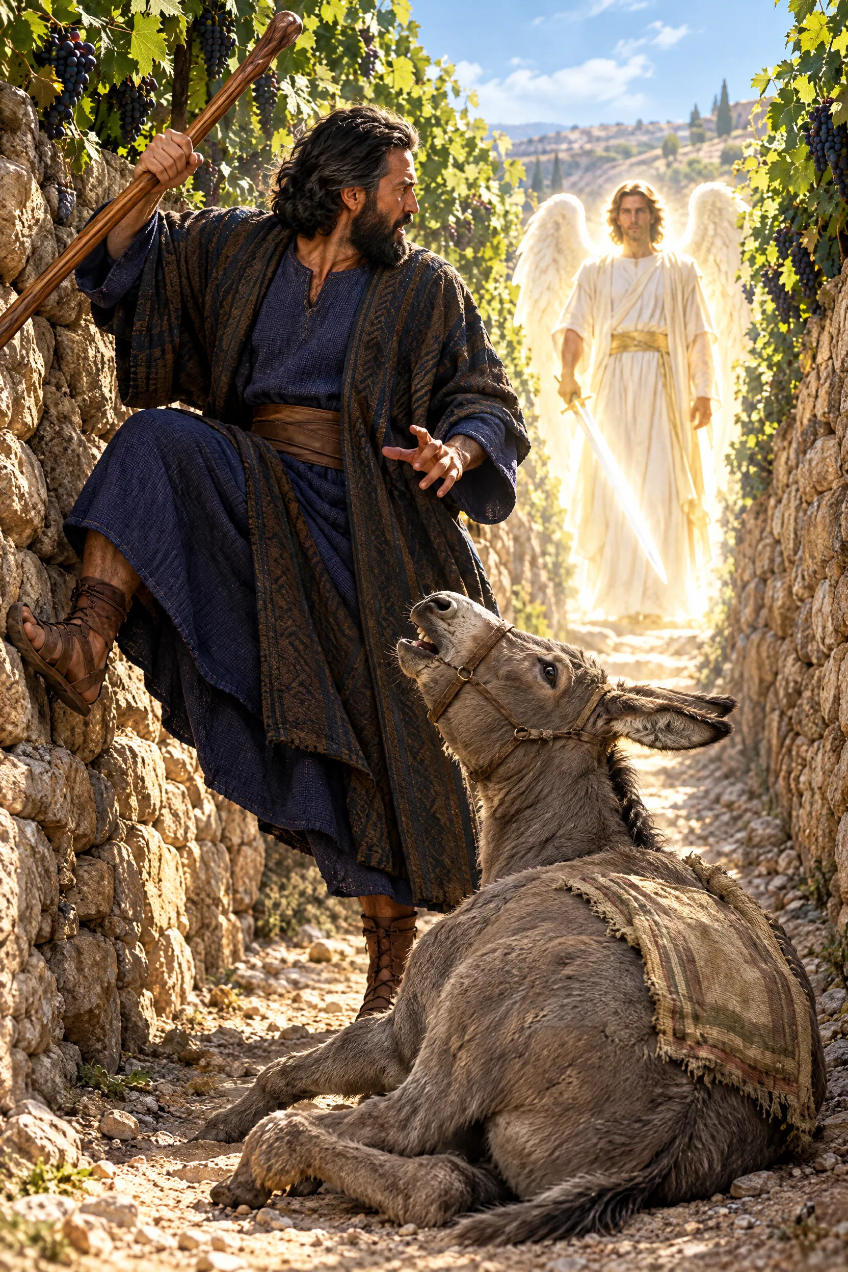 Balaam's Donkey Speaks Before the Angel