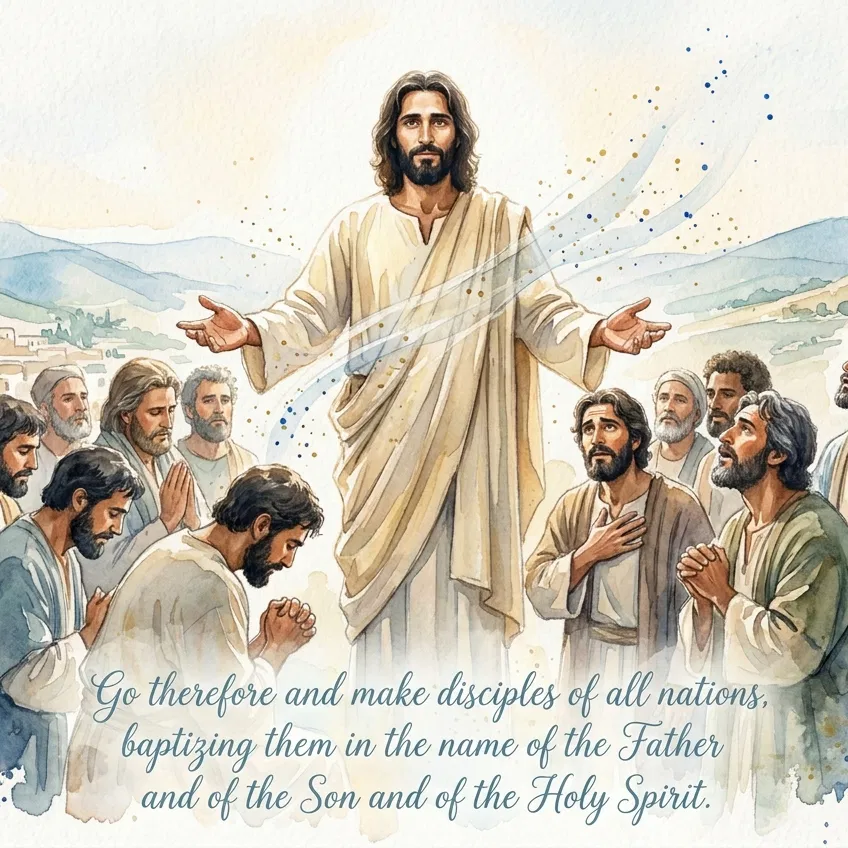 Jesus Gives the Great Commission to the Disciples