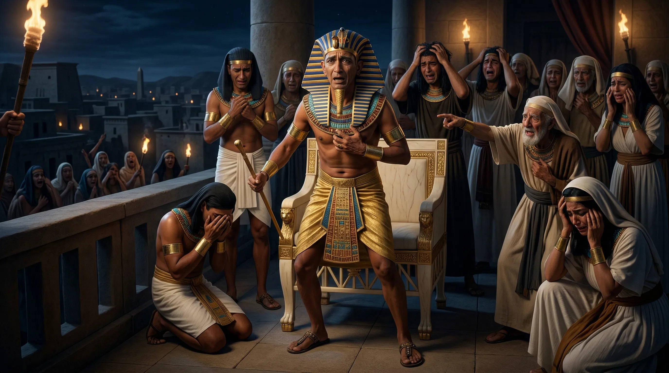 Pharaoh and Egypt Cry Out in the Night