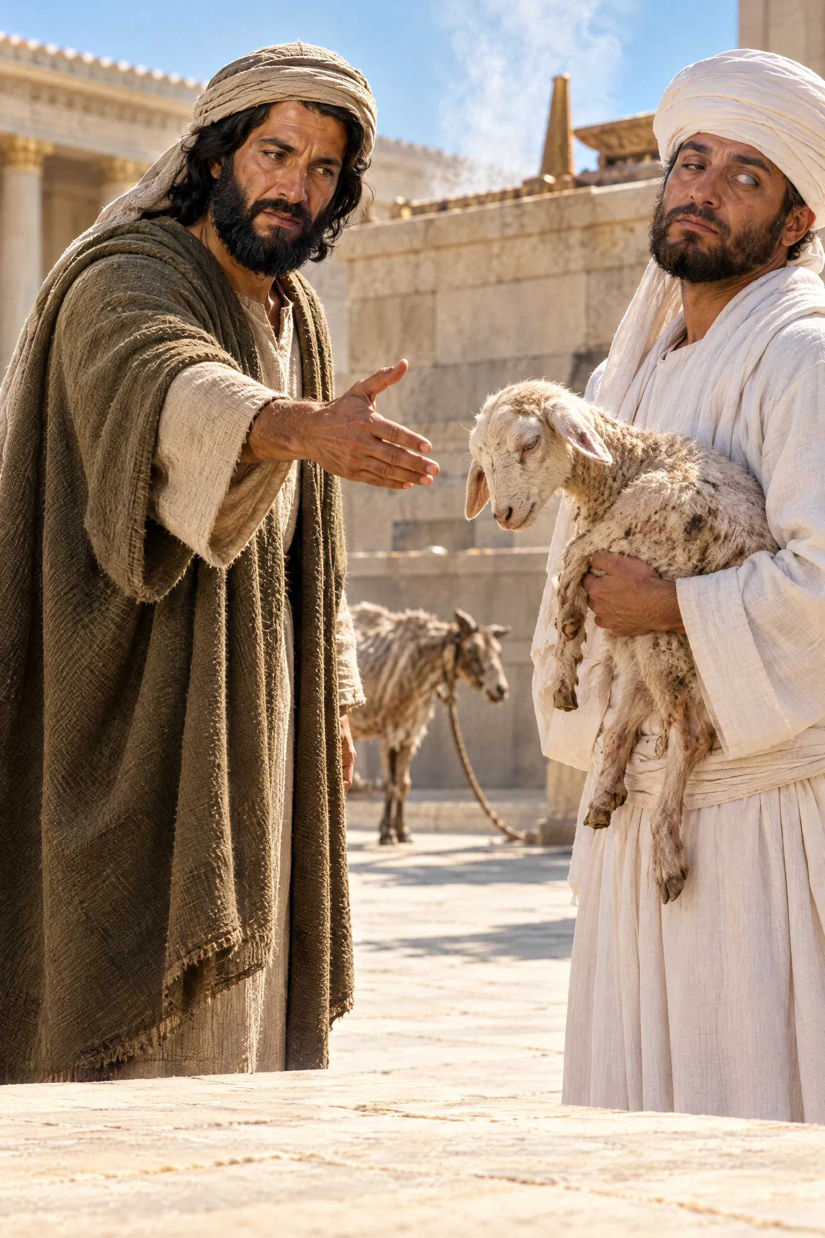 Malachi Rebukes a Priest Offering a Blind Lamb