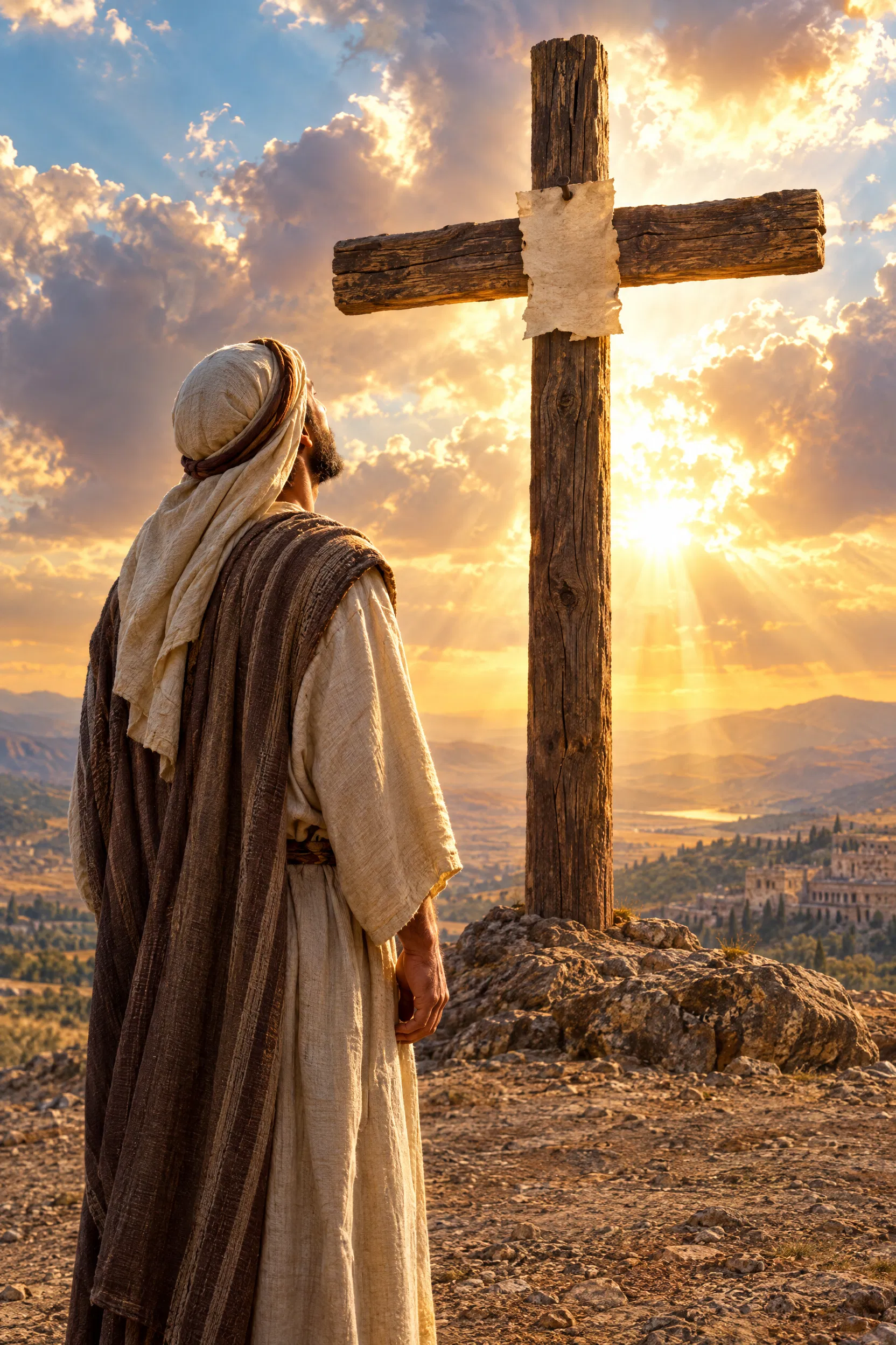A Believer Looks Up at the Cross