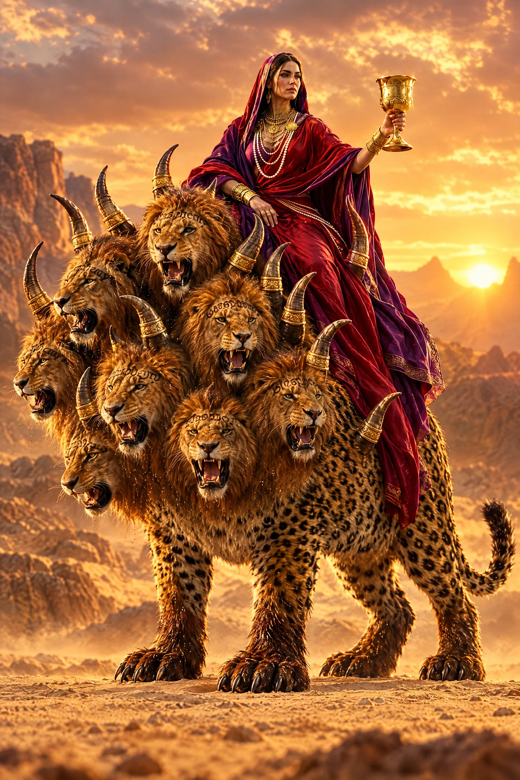 The Woman on the Seven-Headed Scarlet Beast