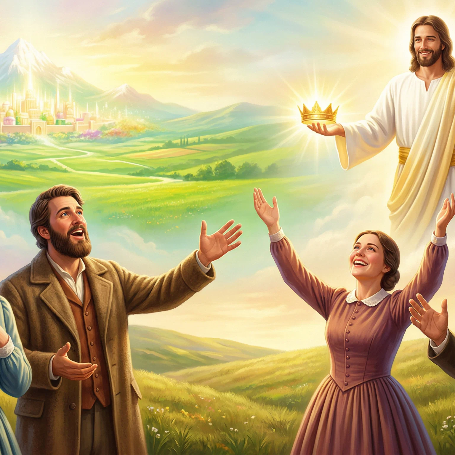 Believers Receiving Crowns in the New Earth