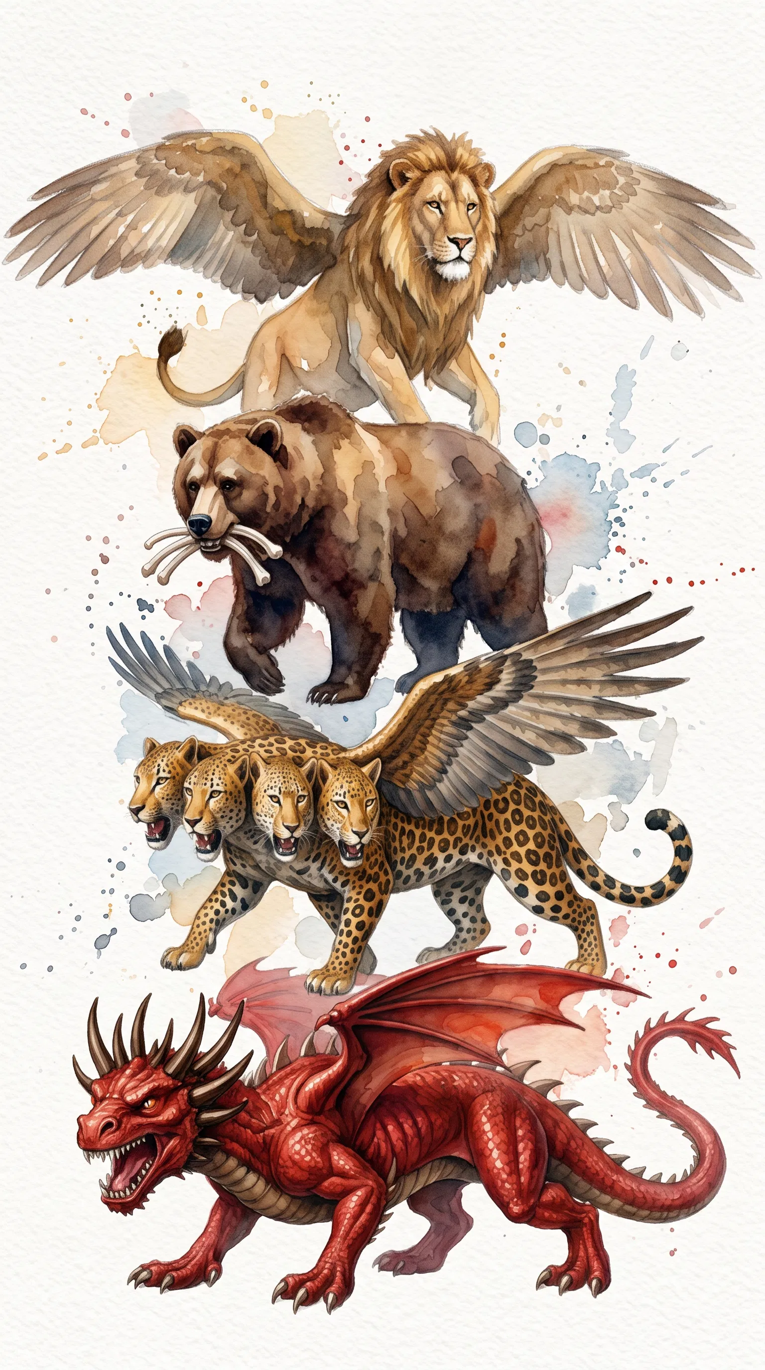 The Four Beasts of Daniel's Vision