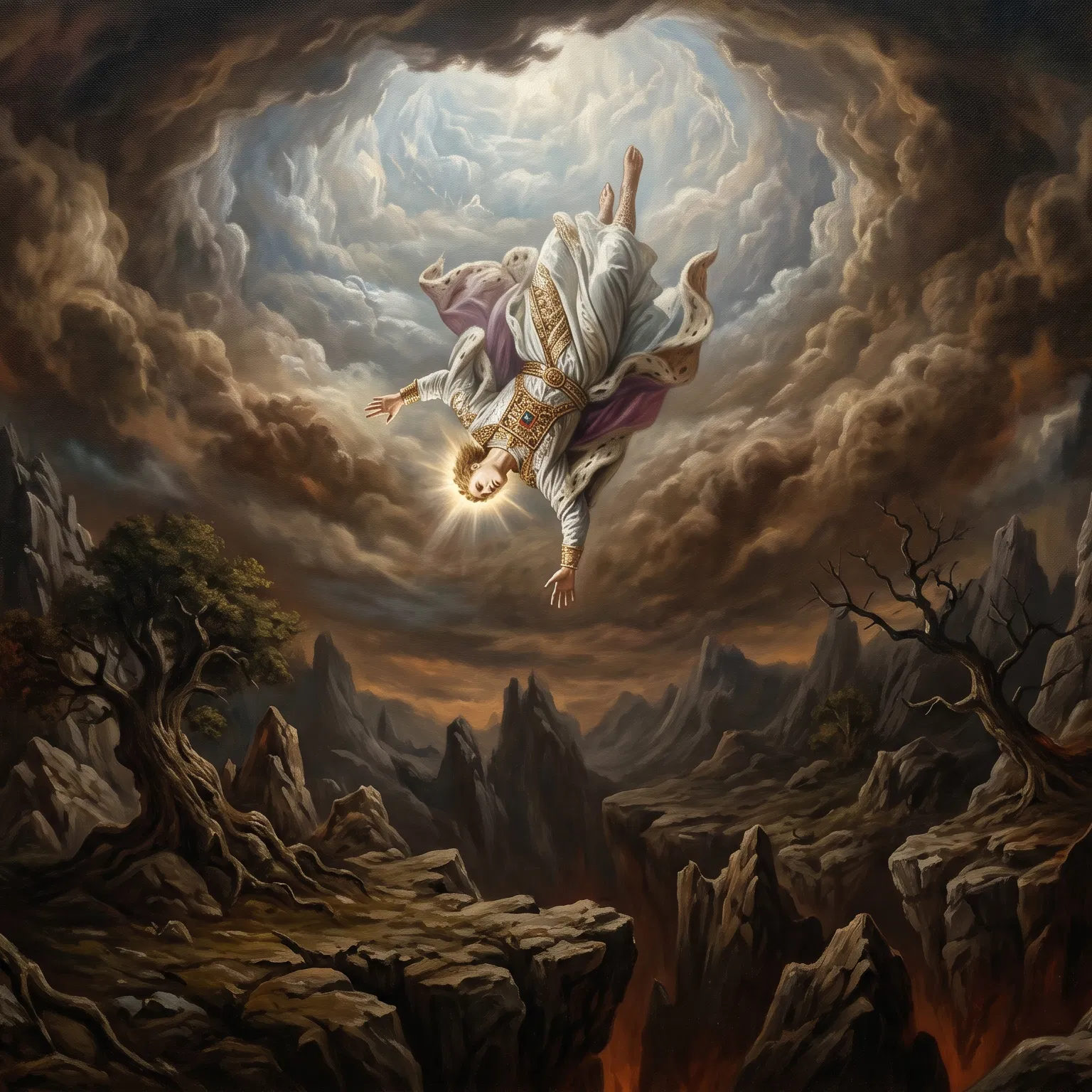 The Fallen Morning Star Descending