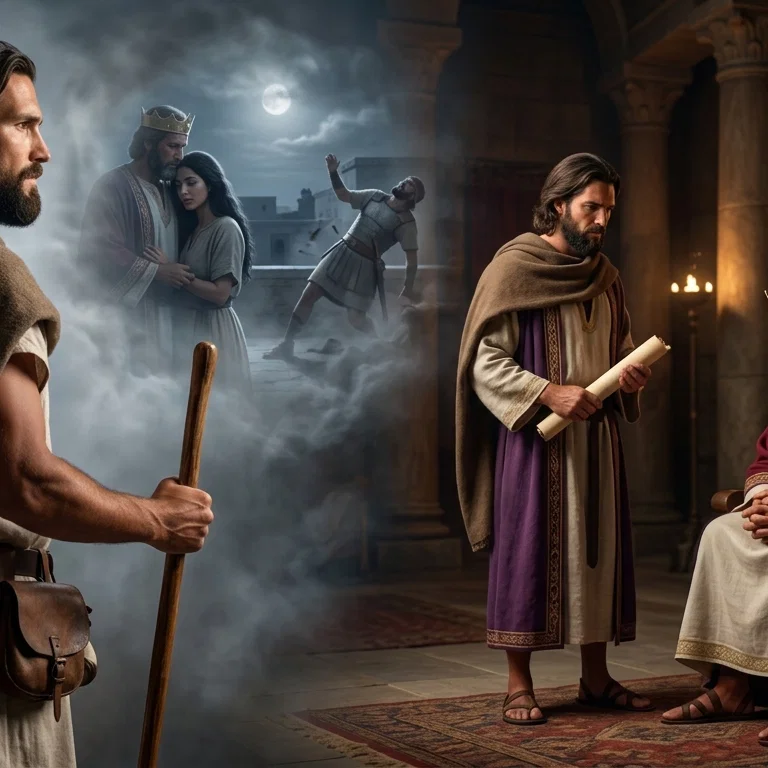 Nathan Confronts the Fallen King