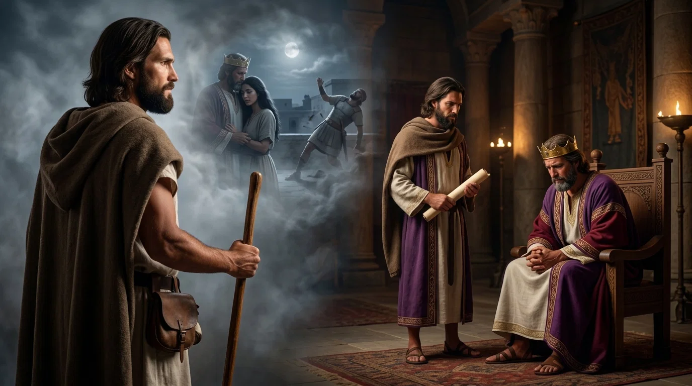 Nathan Confronts the Fallen King