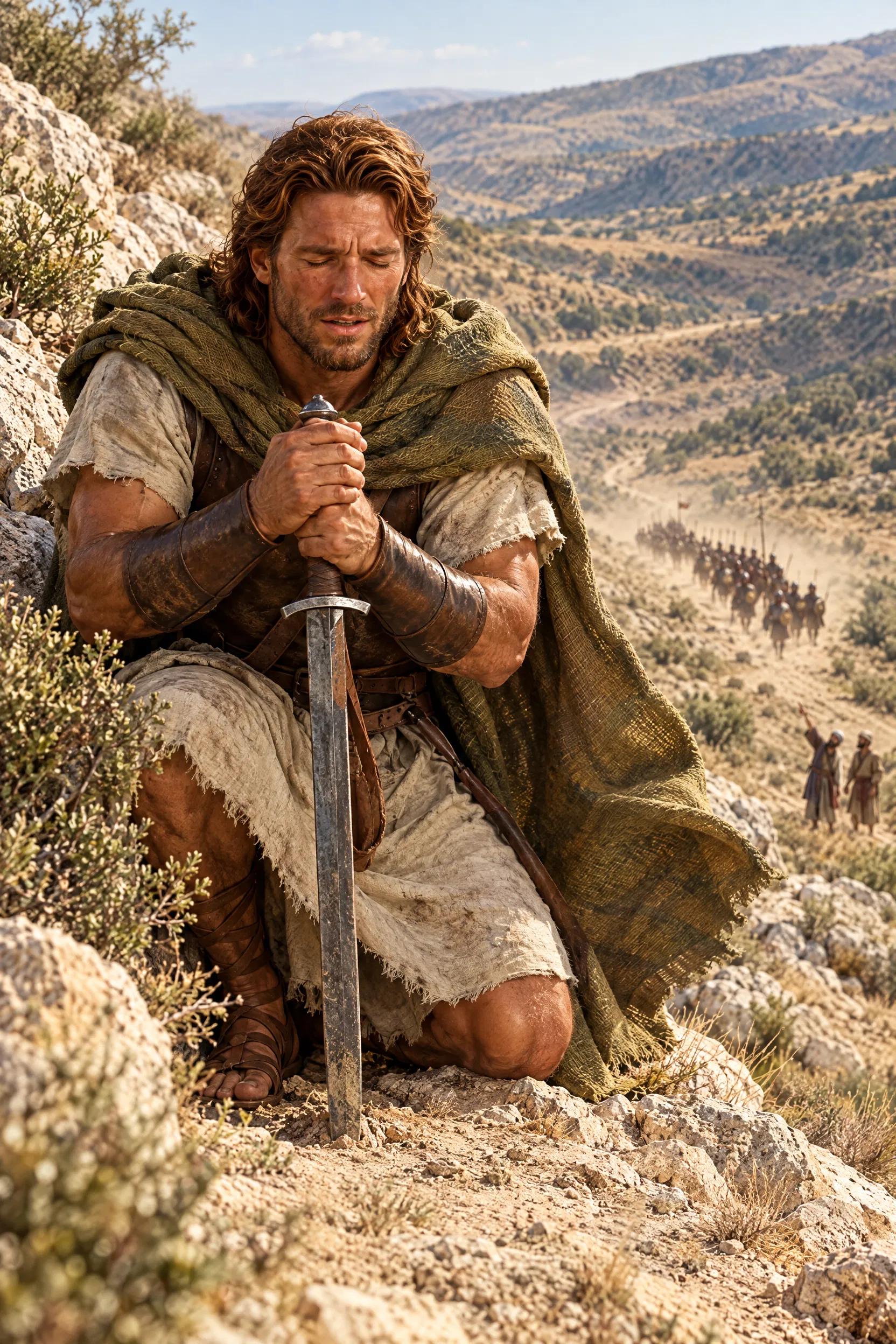 David Prays in Hiding as Saul's Soldiers Approach
