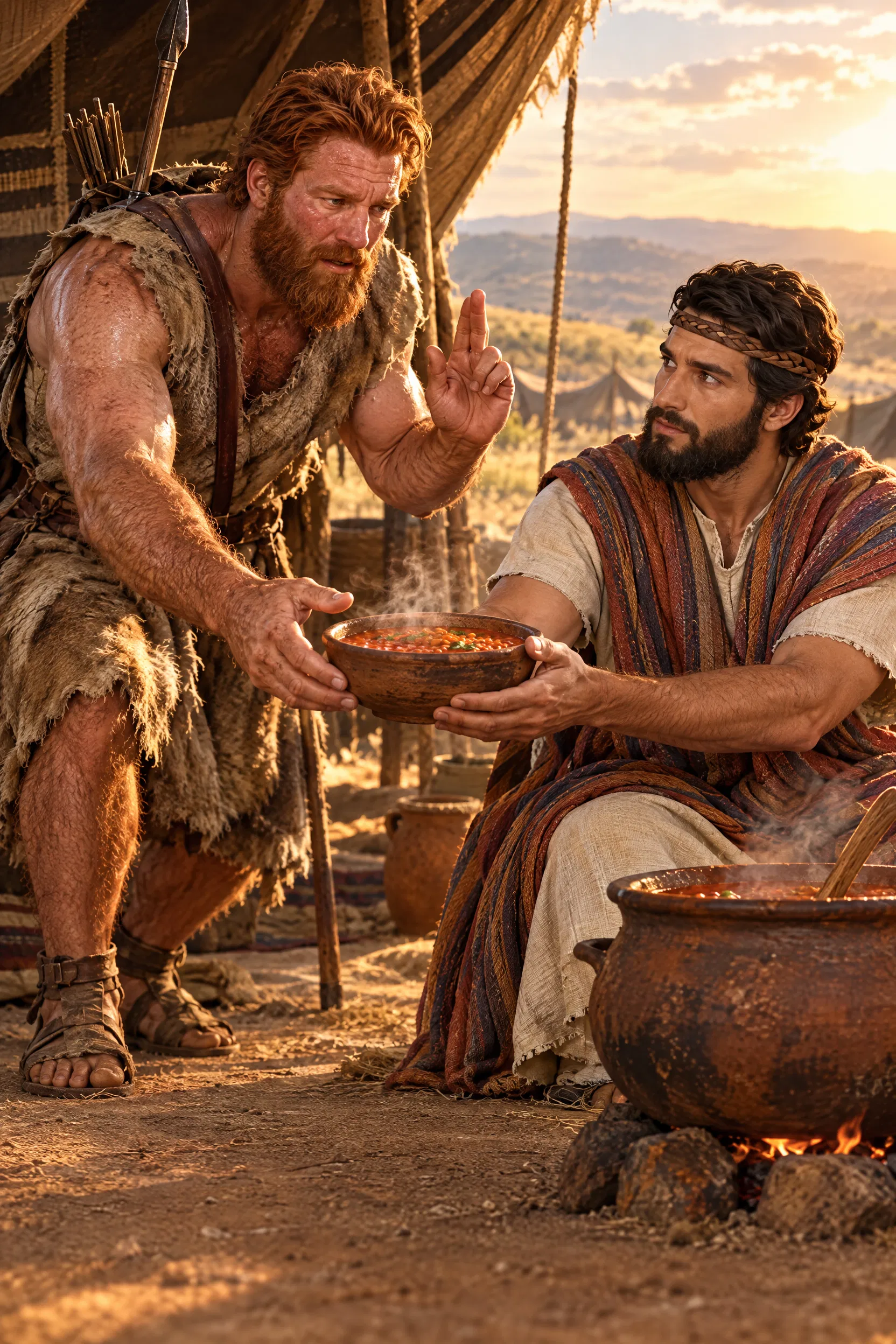 Esau Sells His Birthright to Jacob for Stew