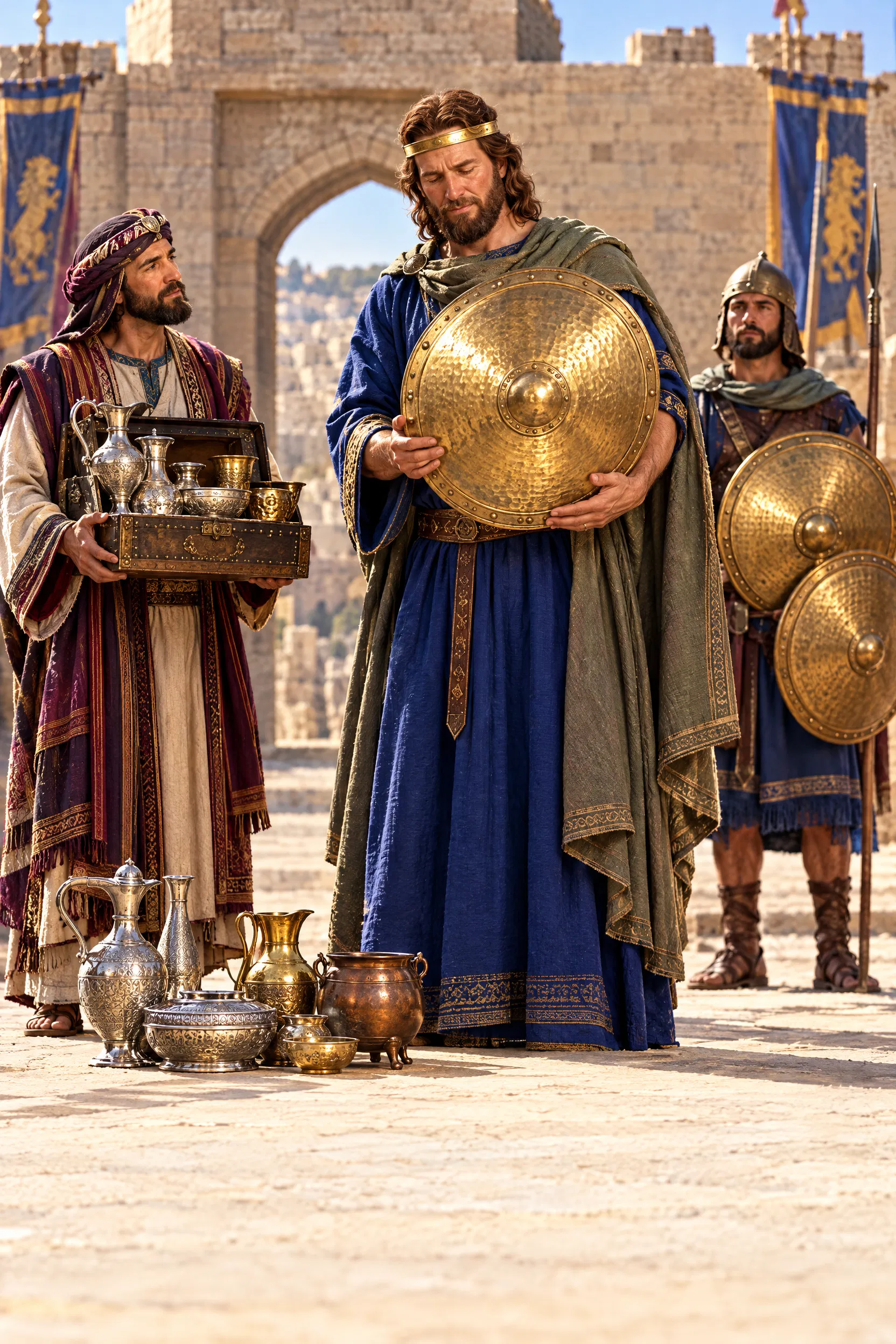 David Dedicates the Golden Shields