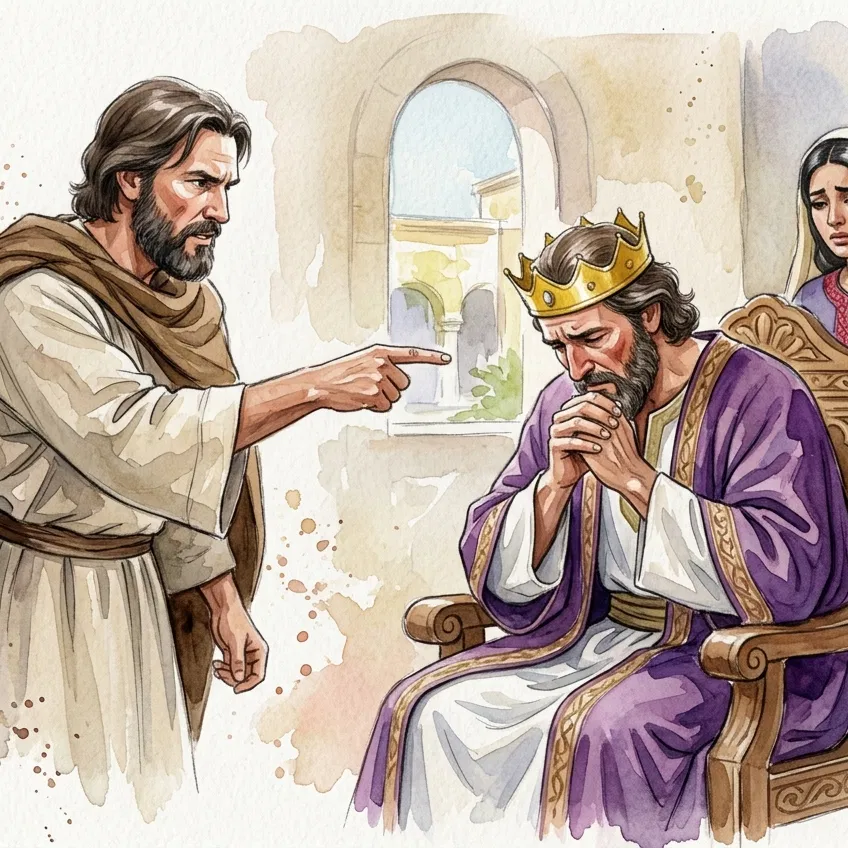 Nathan Confronts David After His Sin