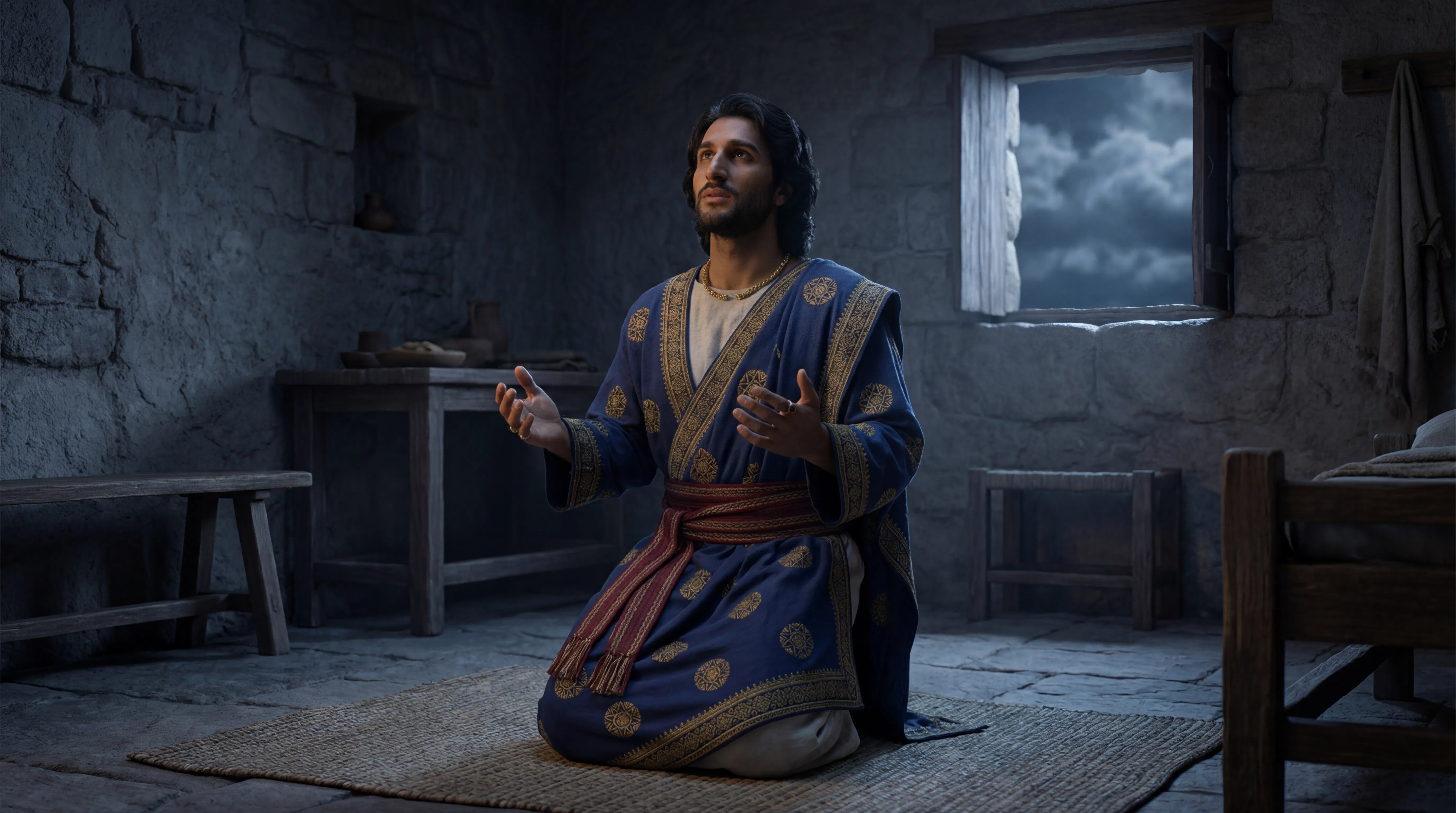 Daniel Kneels in Night Prayer of Praise