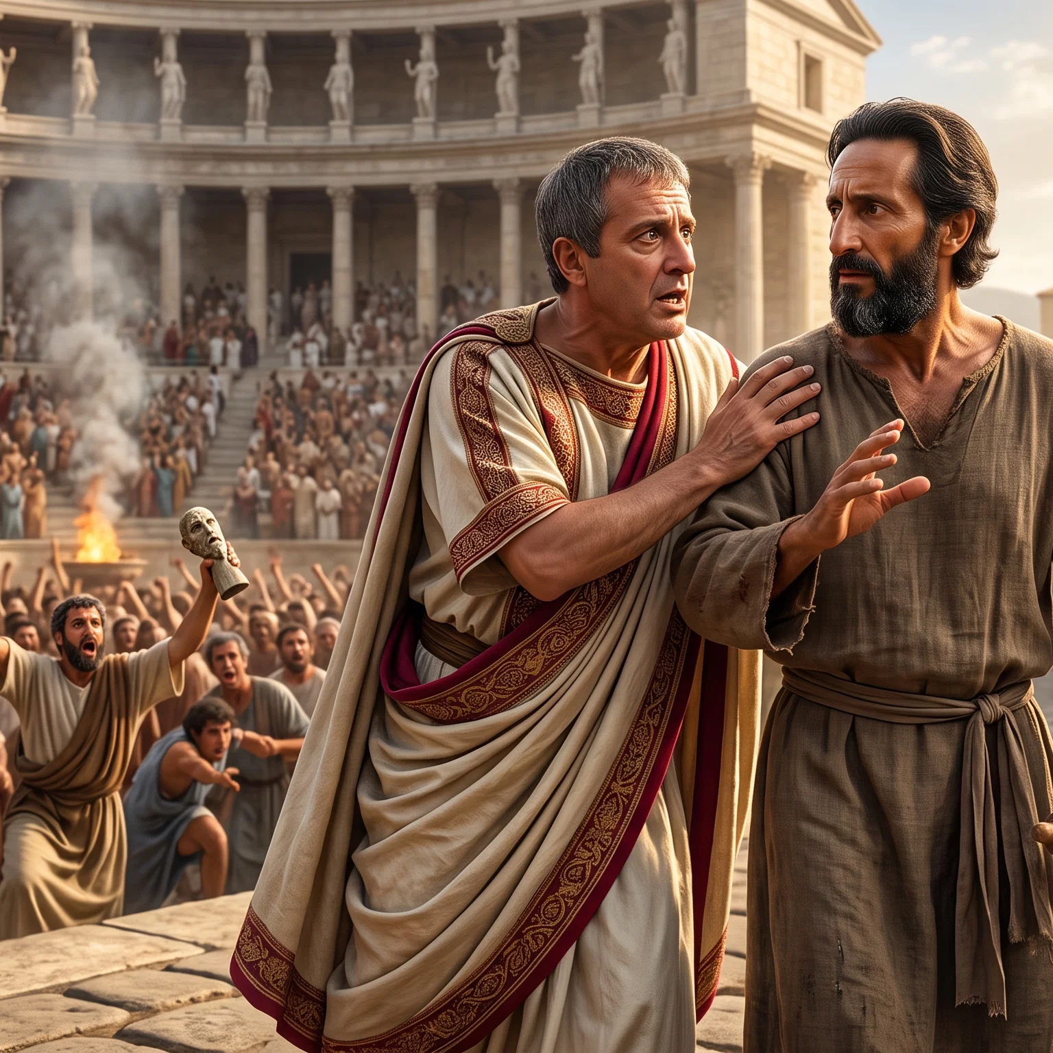 A Warning Amidst the Roman Uproar