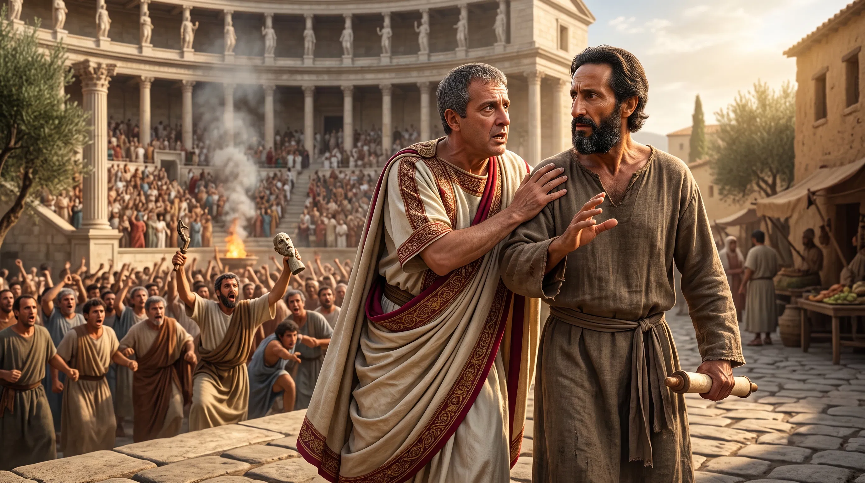 A Warning Amidst the Roman Uproar
