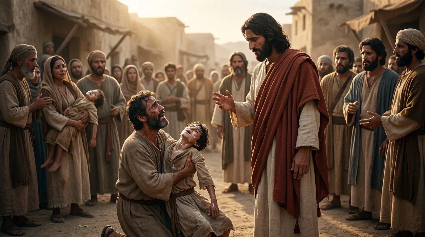 Jesus Speaks to the Father and His Son