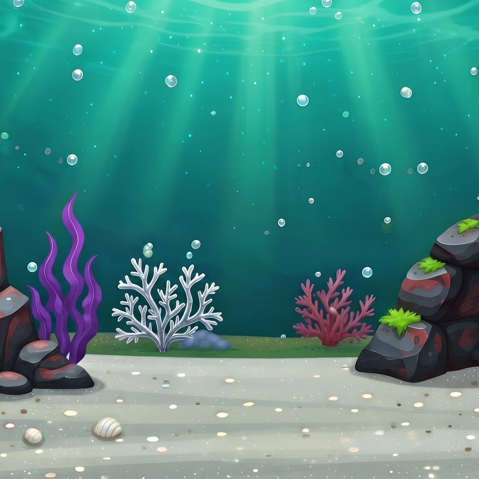 Sunlight Piercing the Ancient Seabed