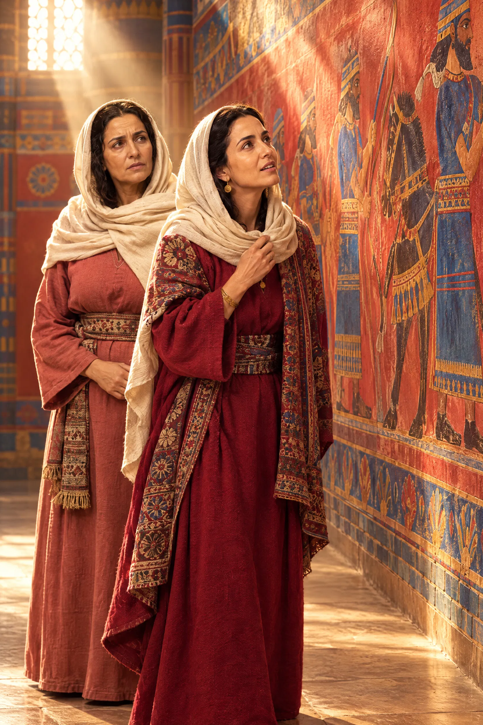 Aholibah Gazes at Chaldean Wall Paintings