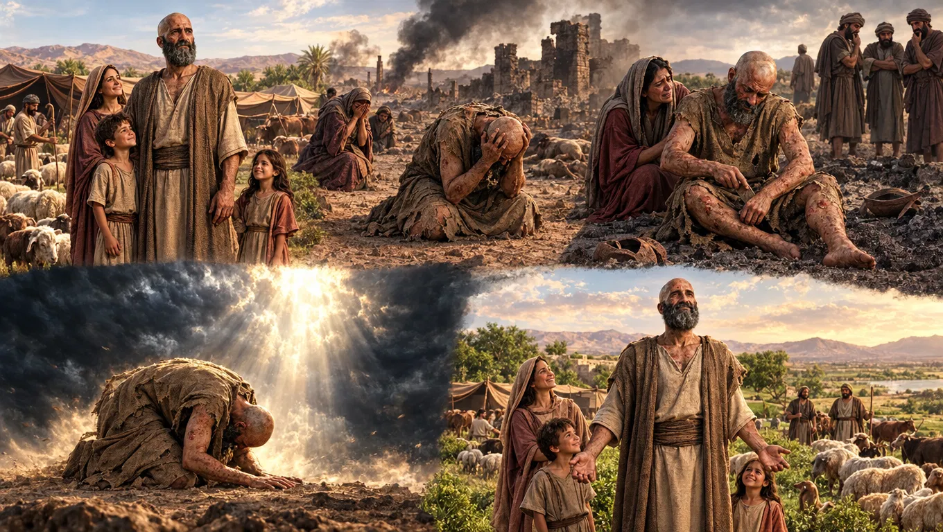 Job Loses Everything and Is Restored