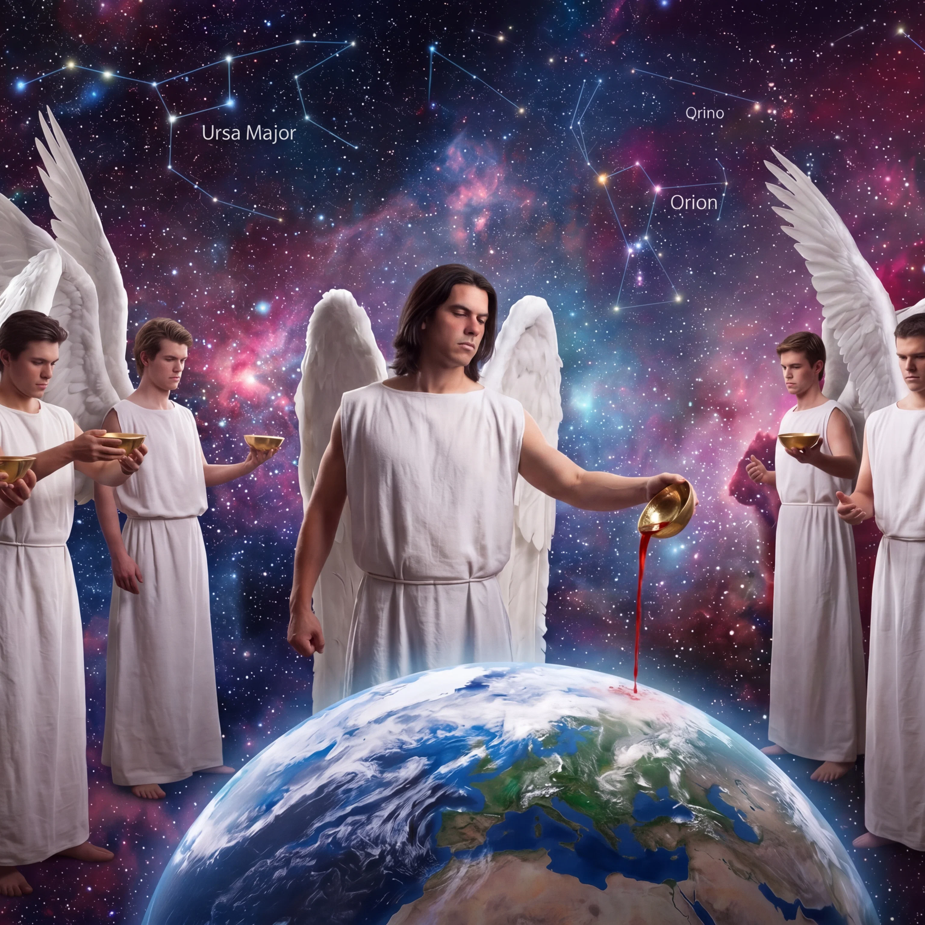 Seven angels with bowls of wrath