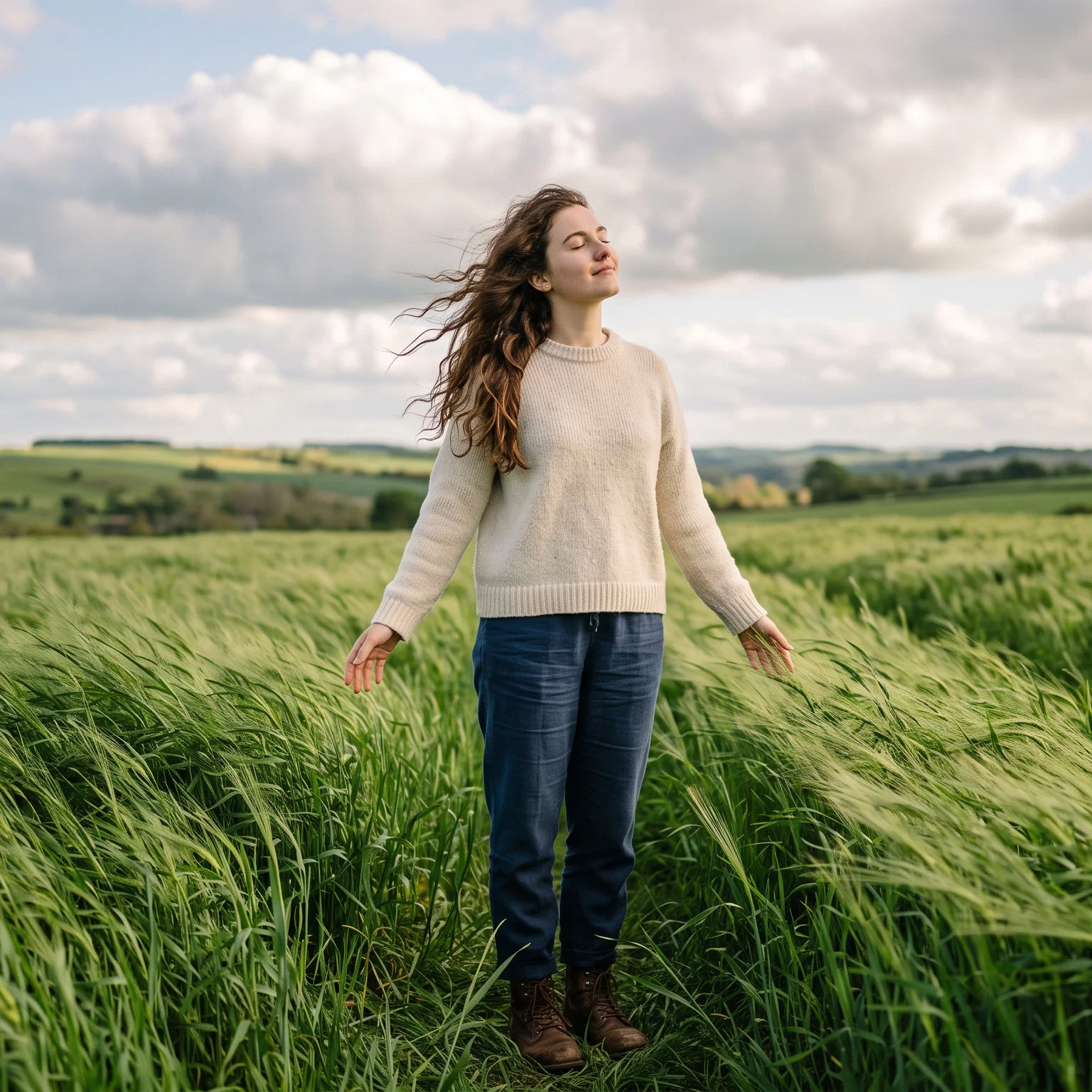 Divine Breath Over The Verdant Fields