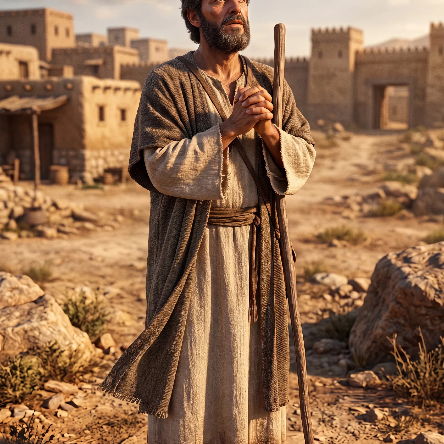 Jeremiah Praying Outside a Walled City