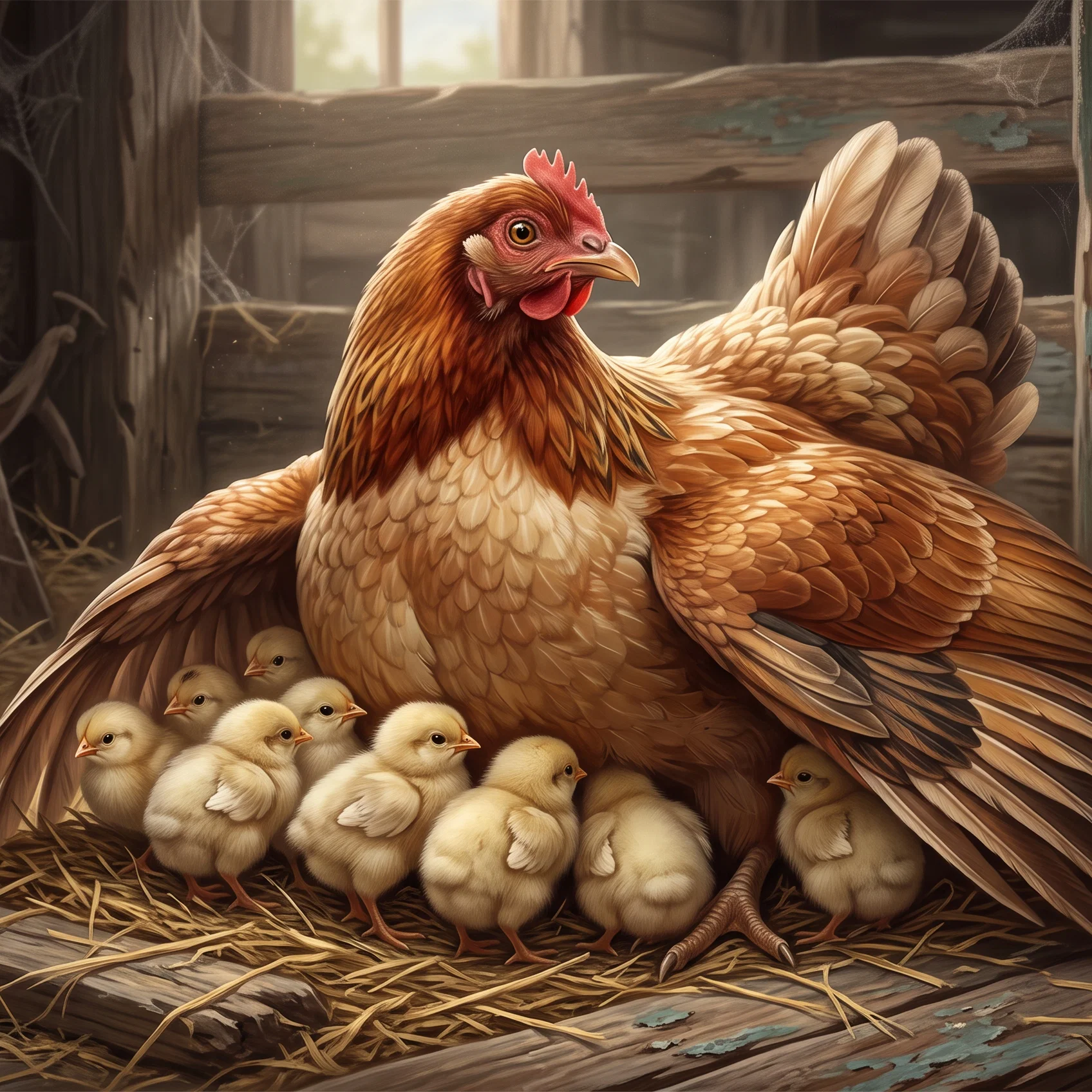 Divine Refuge Beneath Gentle Wings