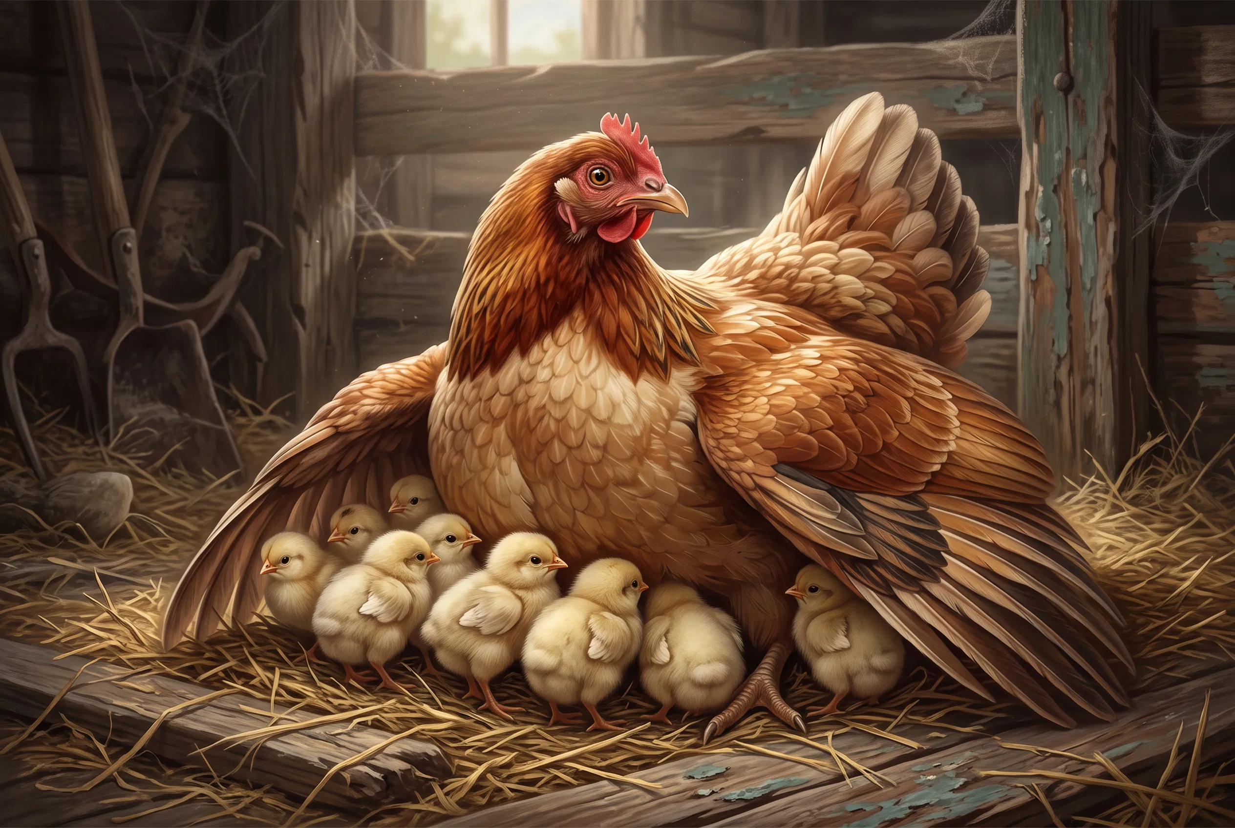 Divine Refuge Beneath Gentle Wings