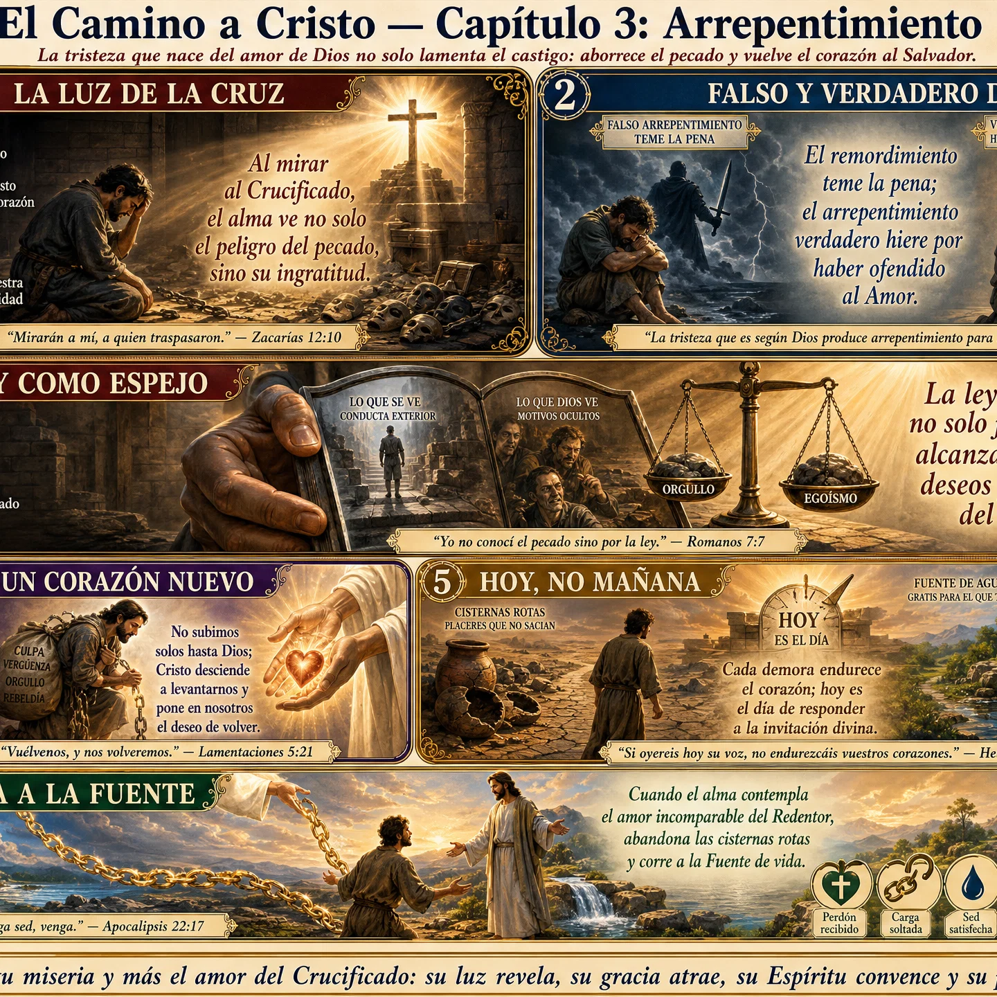 Spanish Steps to Christ Chapter Two Visual Journey