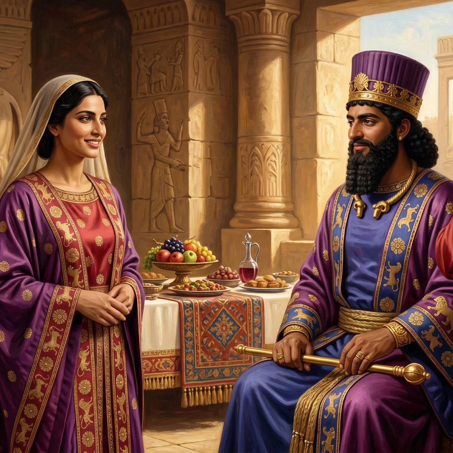 Queen Esther's Royal Banquet Invitation