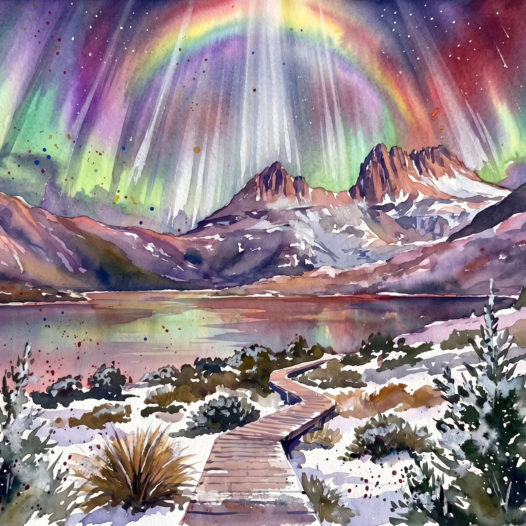 Celestial Glory Over the Cradle