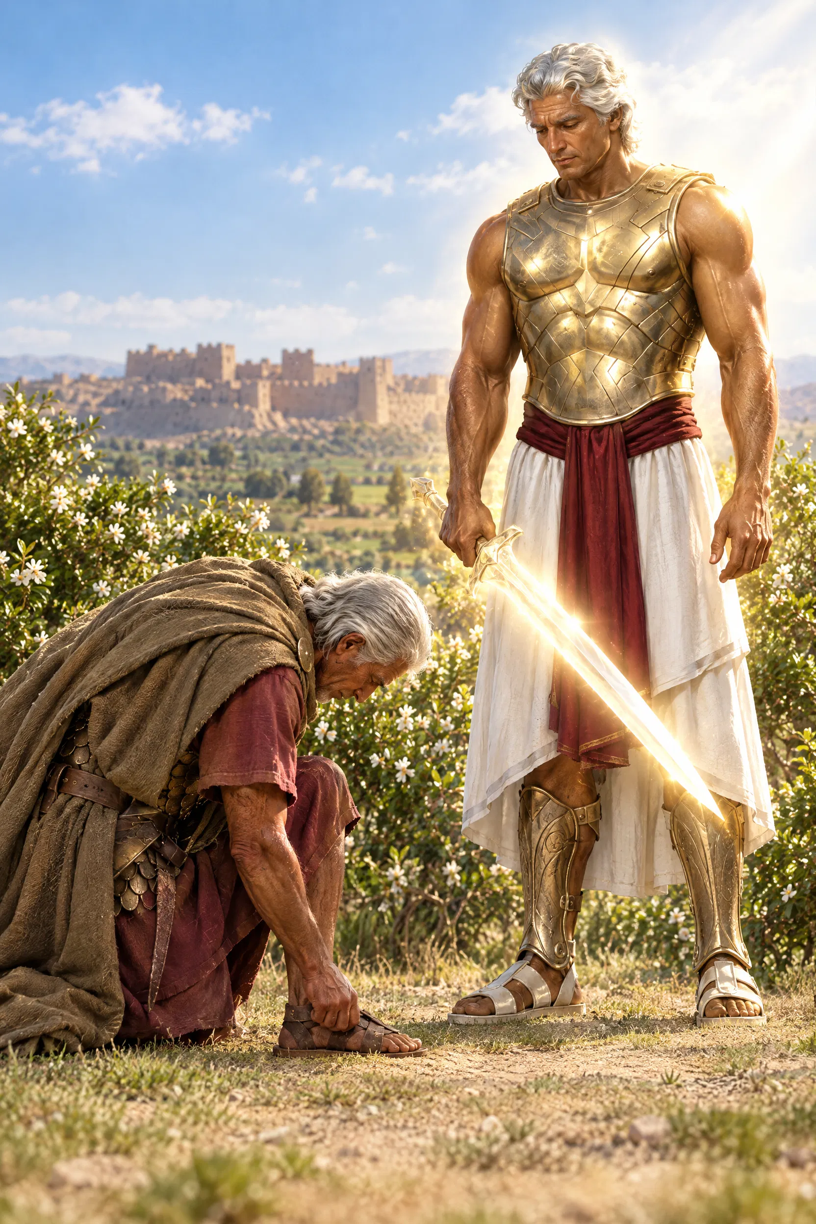 Joshua Bows Before the Captain of the Lord's Host