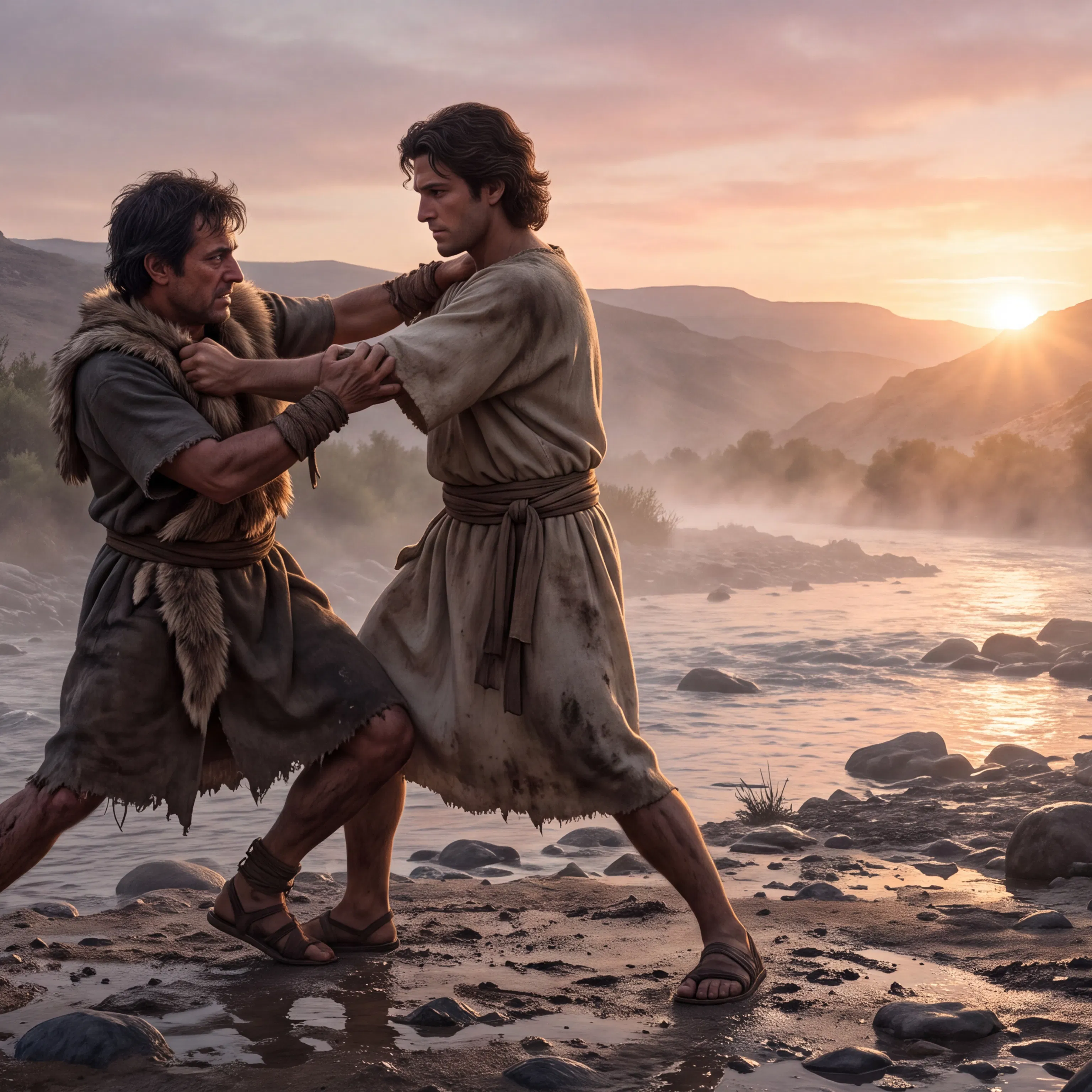Jacob Wrestles With the Angel by the River