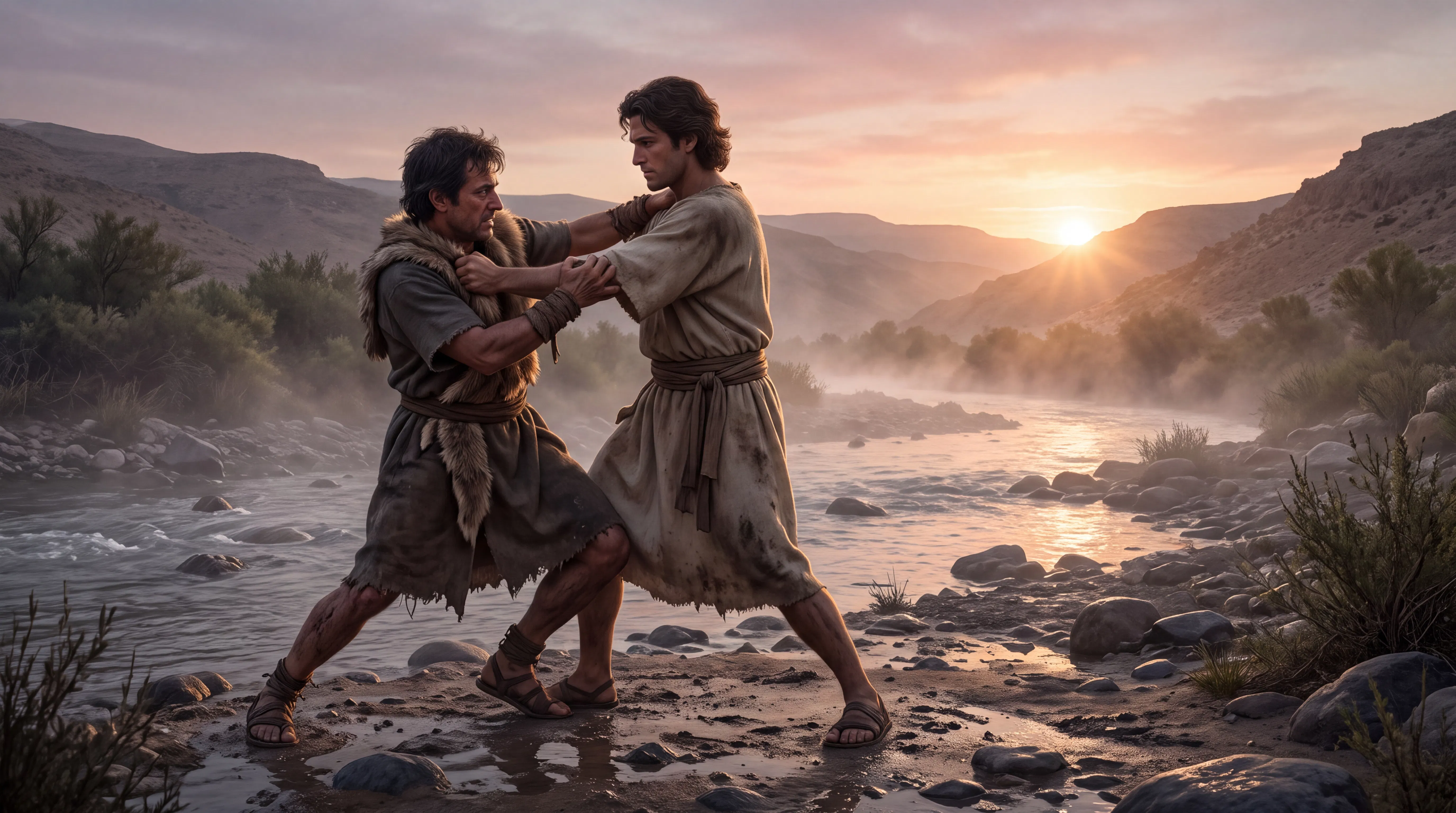 Jacob Wrestles With the Angel by the River