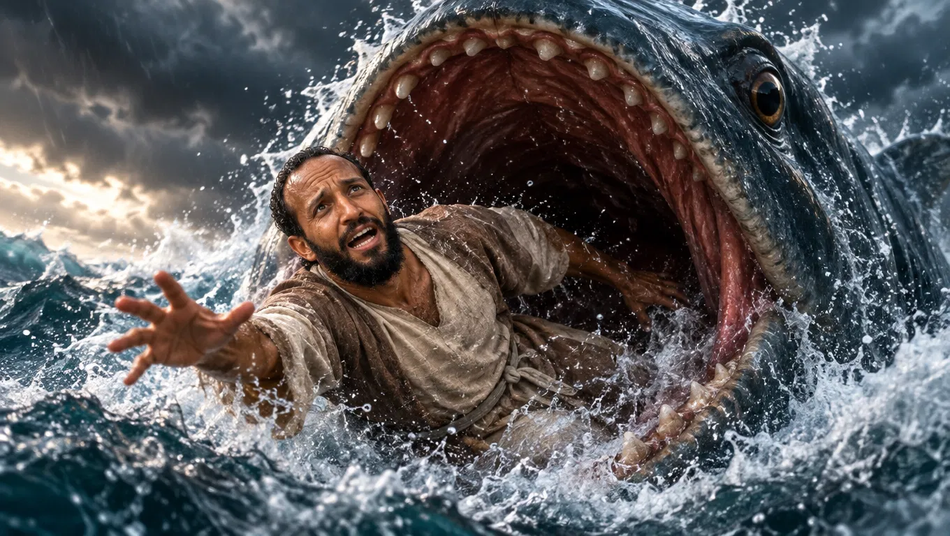 Jonah Is Swallowed by the Great Fish