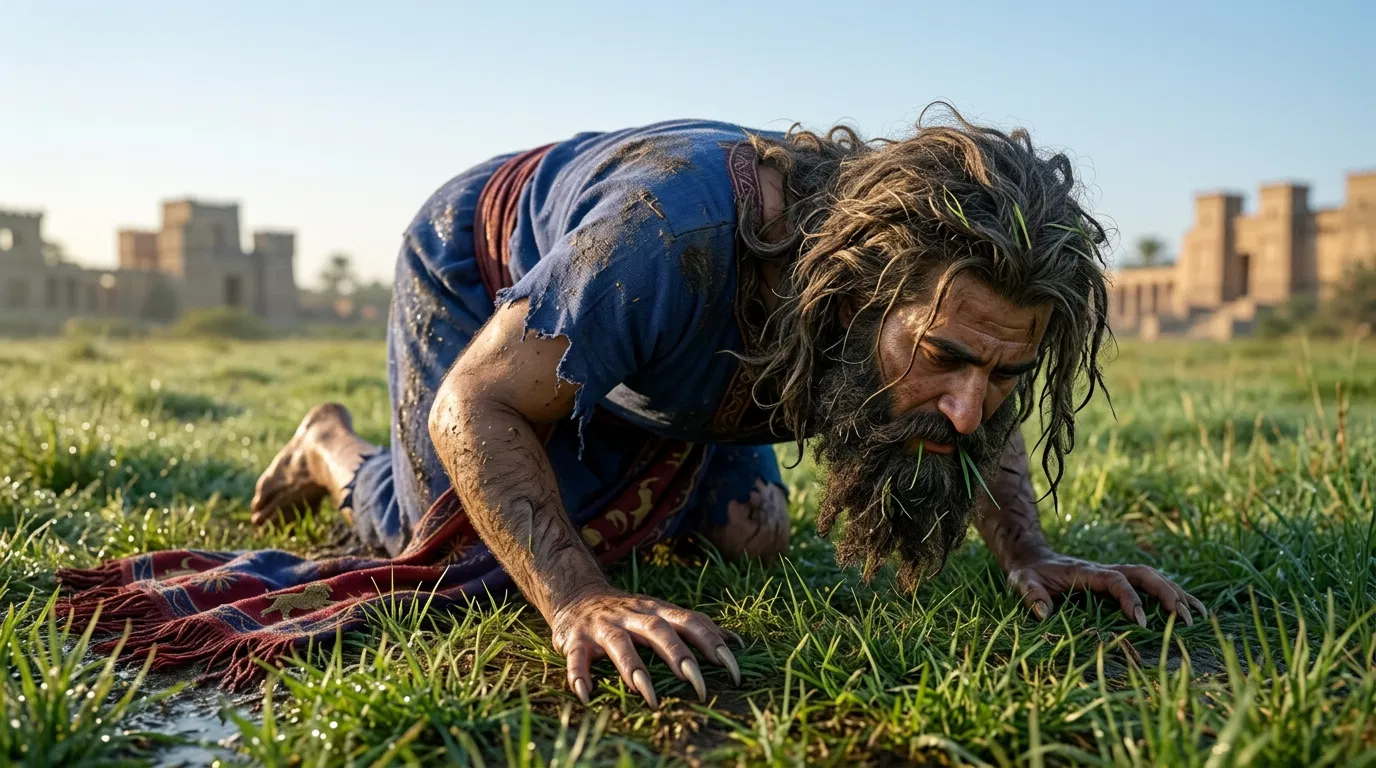 Nebuchadnezzar Eating Grass in the Field