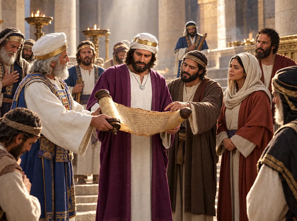 Josiah Hears the Book of the Law Read