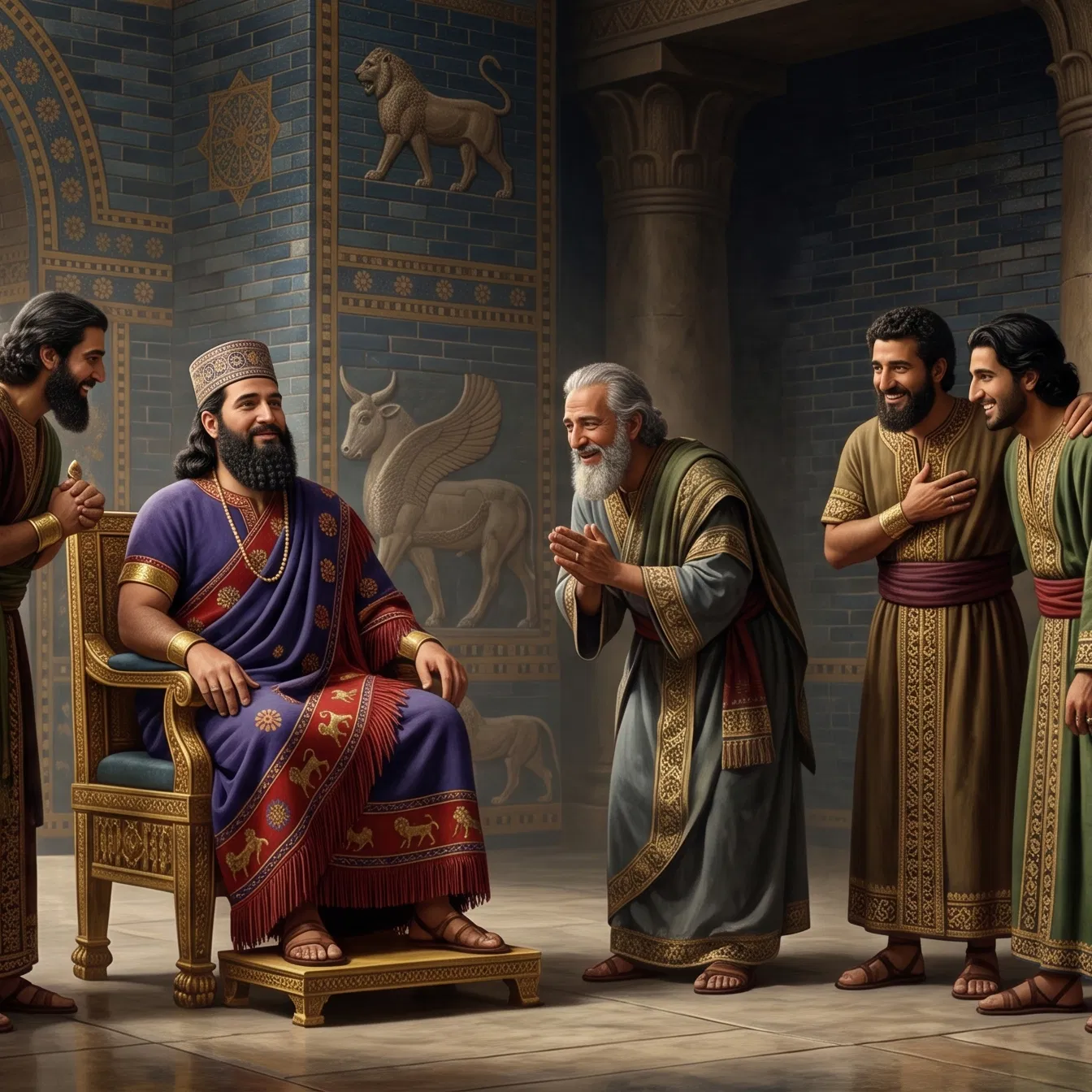 Nebuchadnezzar Restored on His Throne