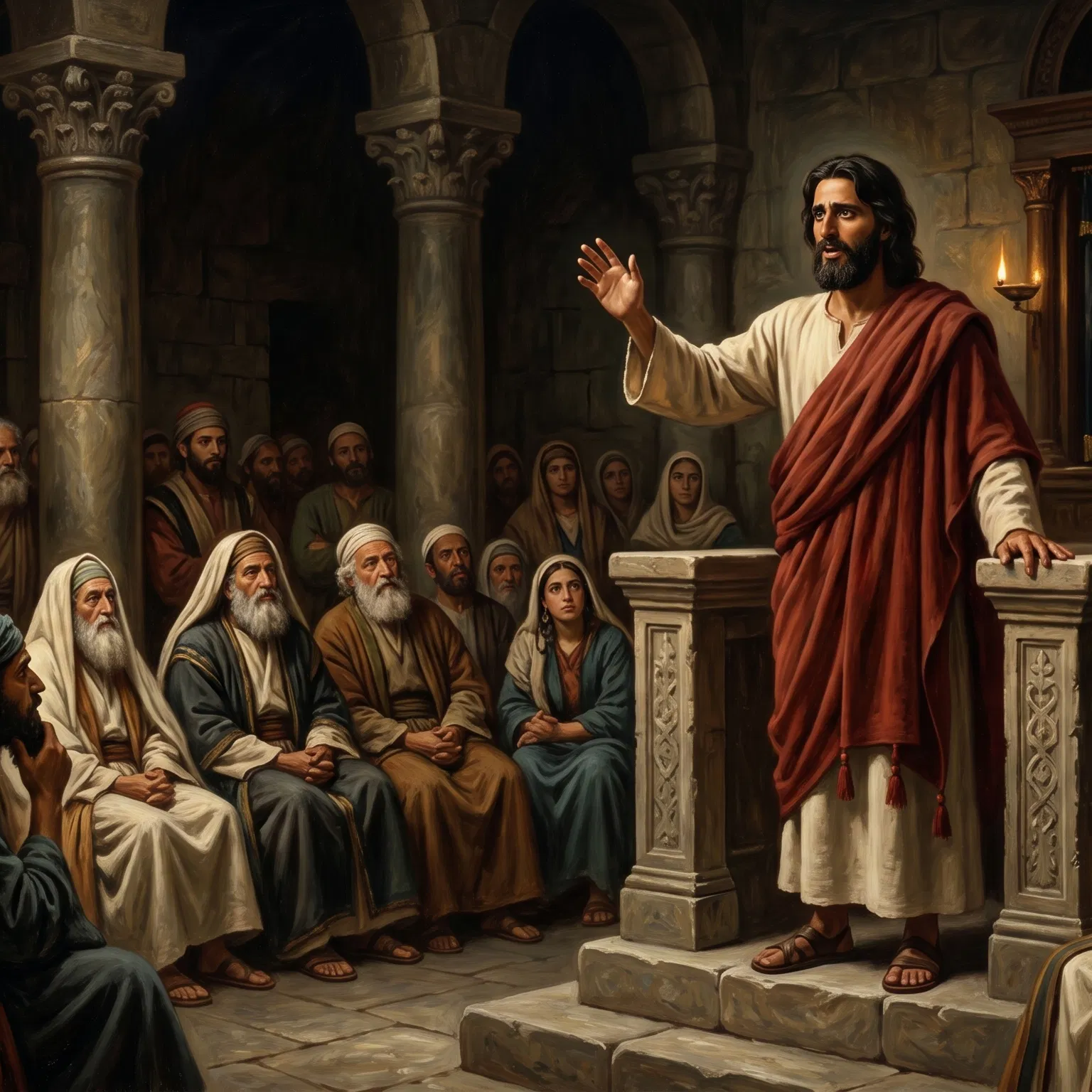Jesus Preaching in Judean Synagogues