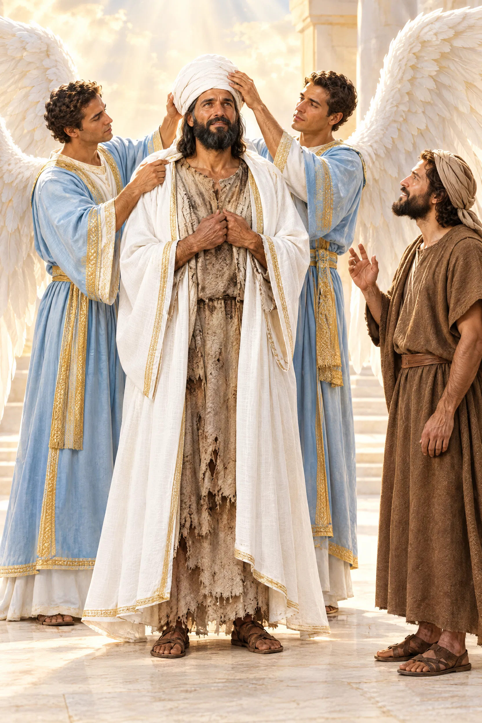 Joshua the High Priest Given Clean Garments