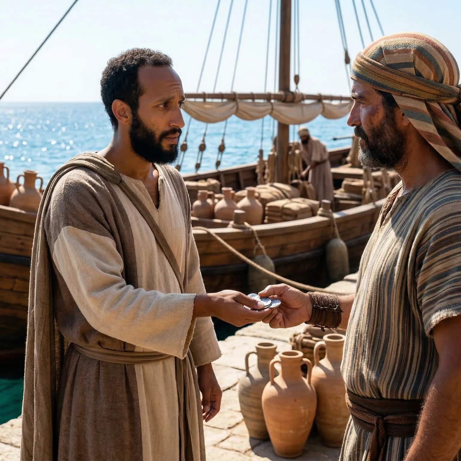 Jonah Fleeing at the Port of Joppa