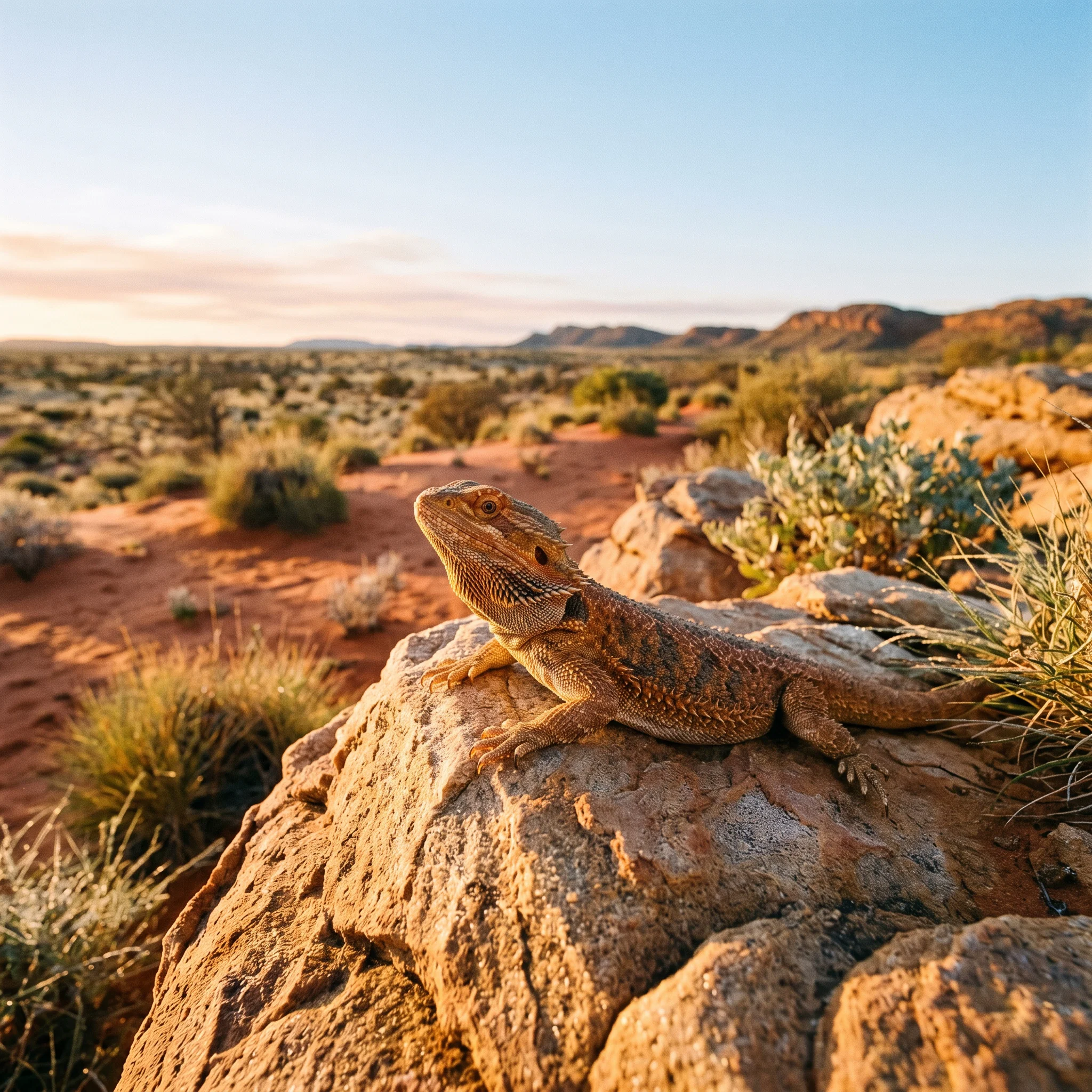 Desert Solitude Under Morning Radiance