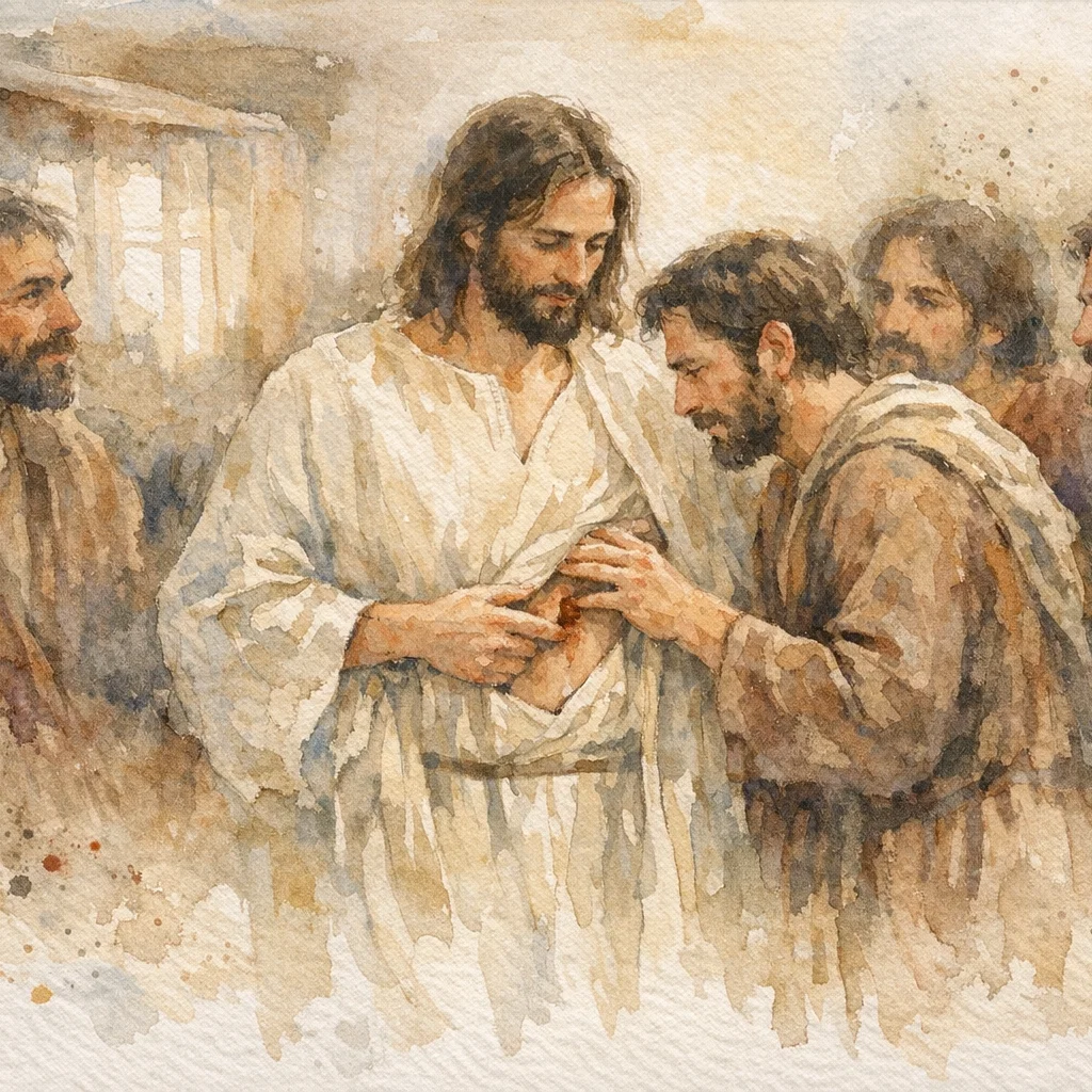 Doubting Thomas Meets The Risen Savior